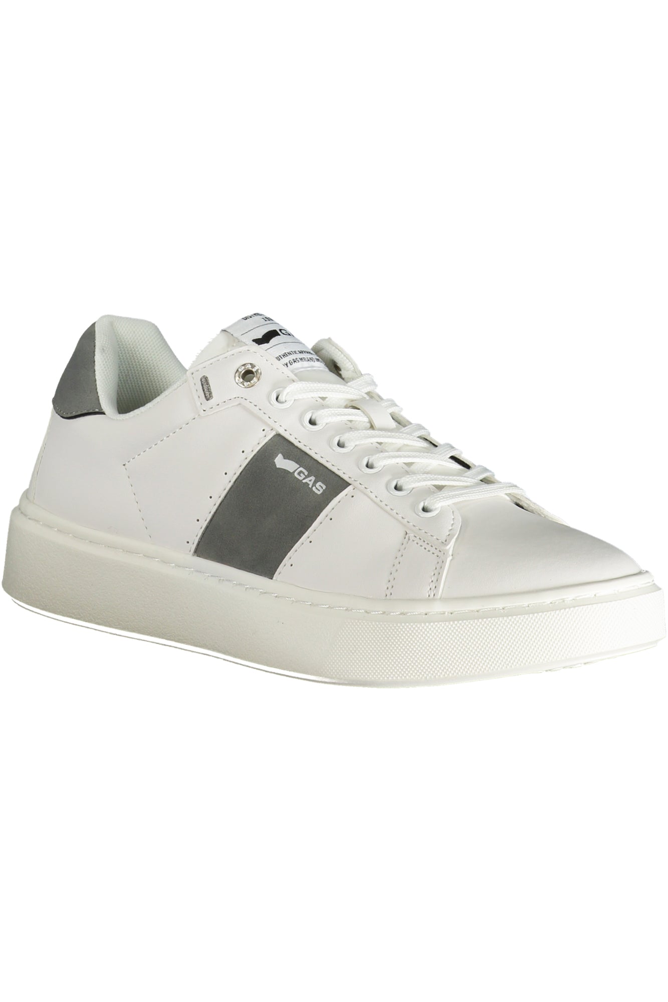 GAM514520_BI0072 – Weißer Herren Sportschuh mit grauen Akzenten - Schnürverschluss – Größe: 41, 42, 43, 44, 45, 46, 40 – Farbe: Bianco