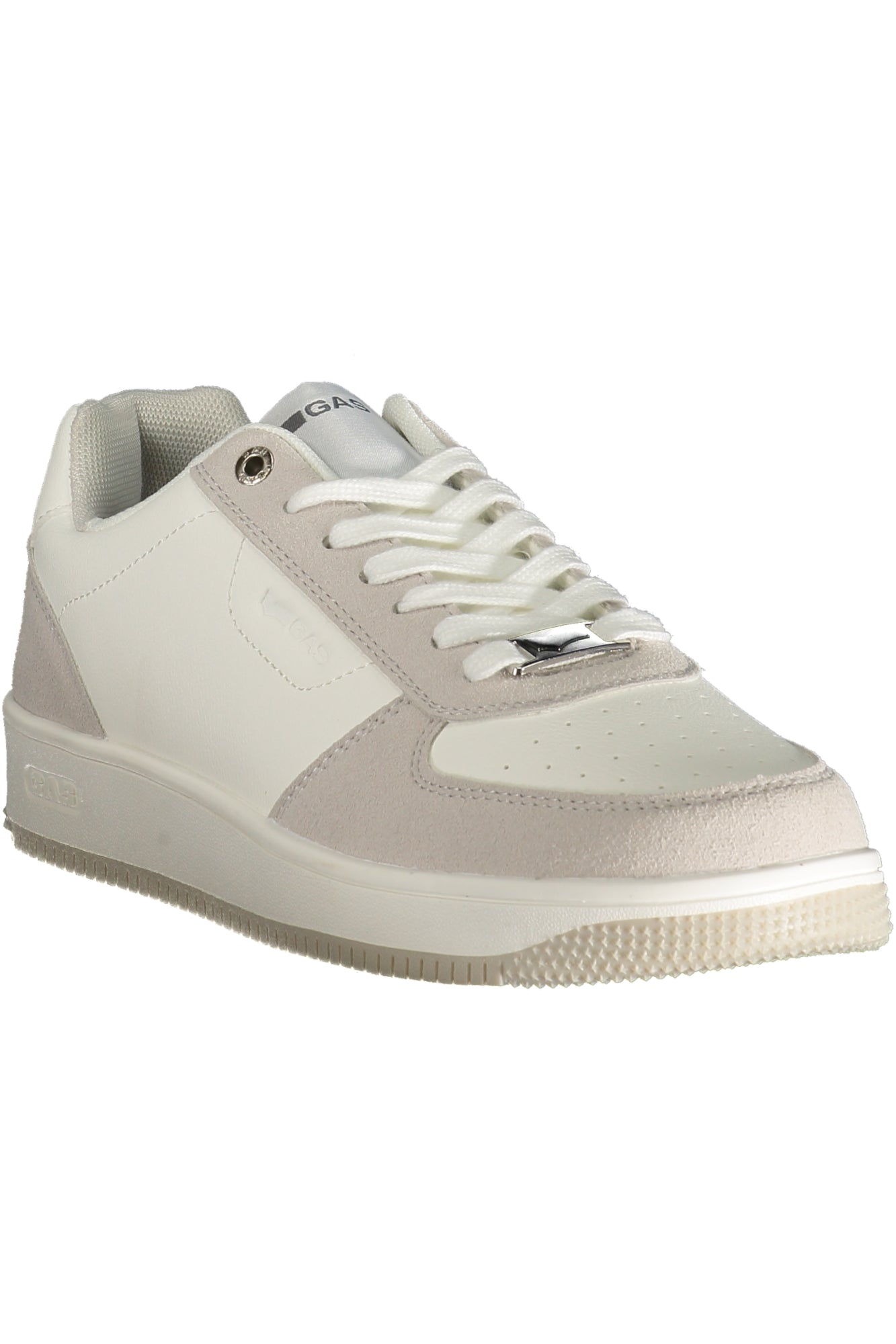 GAM514211_BI0061 – Weißer Herrensportschuh mit grauen Details und Schnürsenkeln – Größe: 40, 41, 42, 43, 44, 45, 46 – Farbe: Bianco