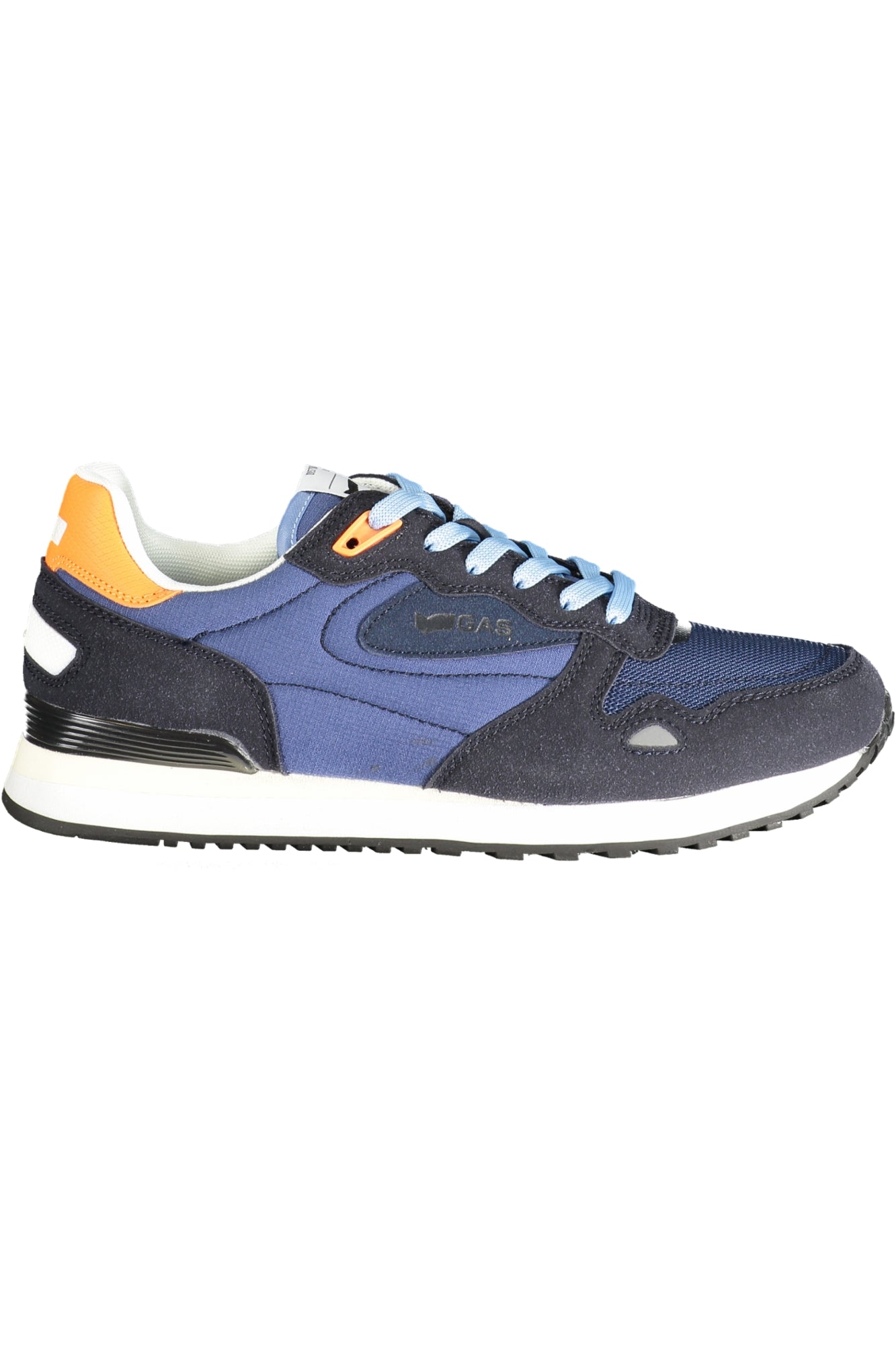 GAM513815_BL0040 – Herren-Sportschuh Blau mit Kontrasten in Orange – Bequem & Stylisch – Größe: 40, 41, 42, 43, 44, 45, 46 – Farbe: Blu