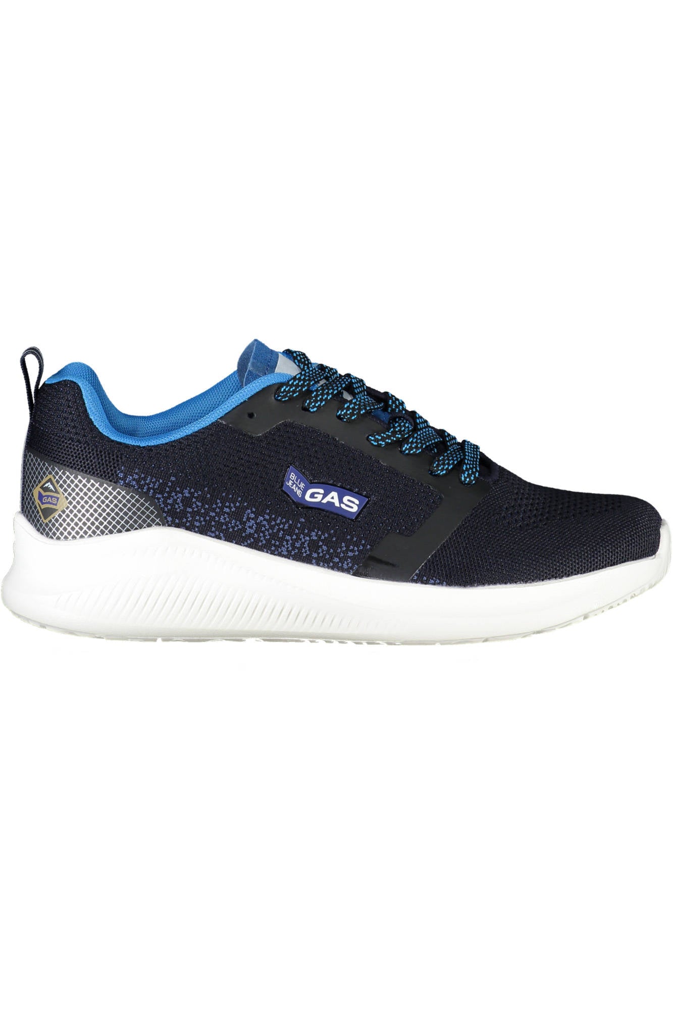 GAM315800_BLU_3232 – Blaue Herrenschuhe mit Schnürung und Kontrastdetails für Sportler – Größe: 41, 42, 43, 44 – Farbe: Blu