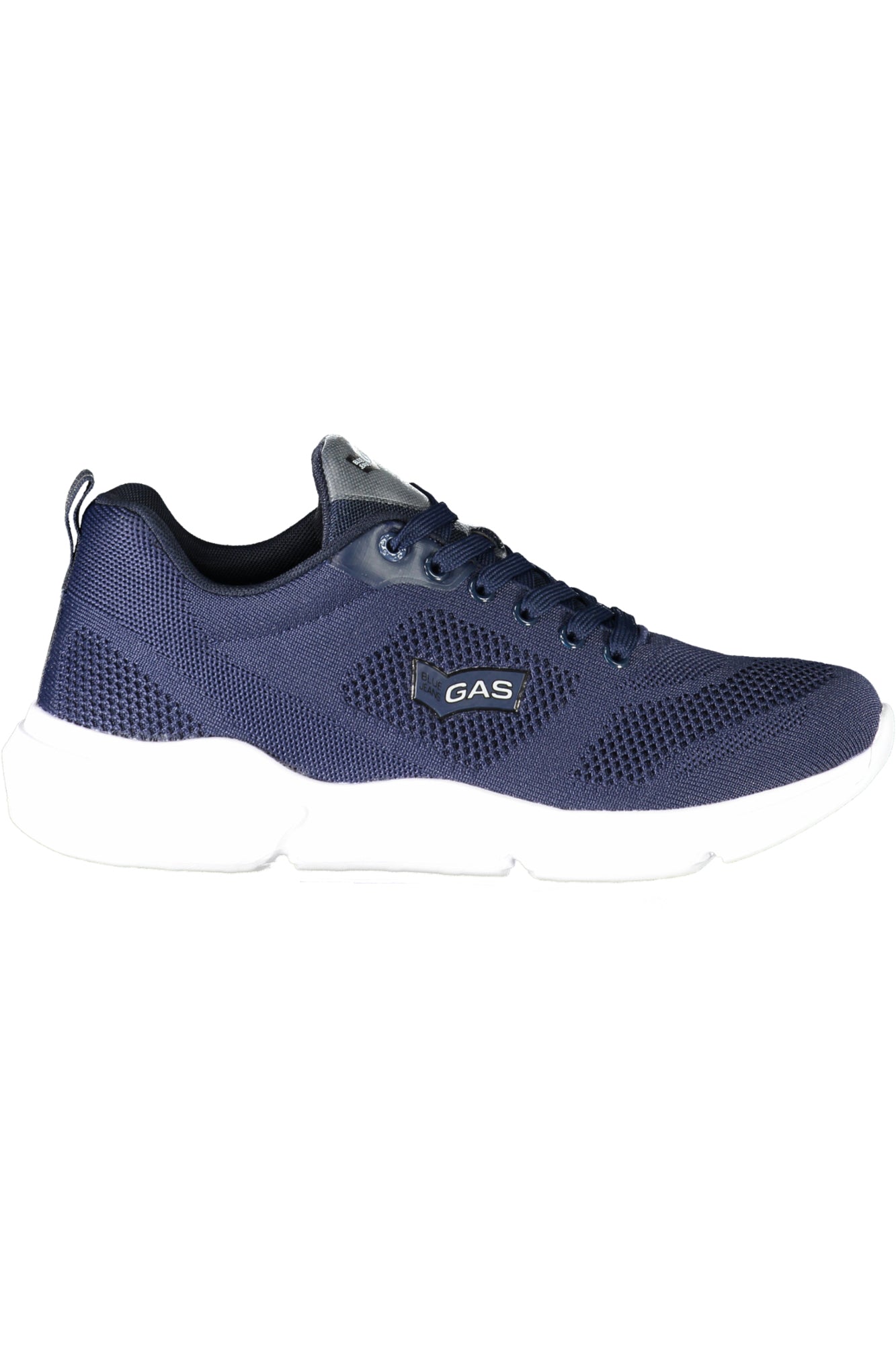 GAM417300_BL1108 – Blauer Herrensportschuh mit Schnürsenkeln und kontrastierenden Details – Größe: 41, 42, 43, 44, 45 – Farbe: Blu