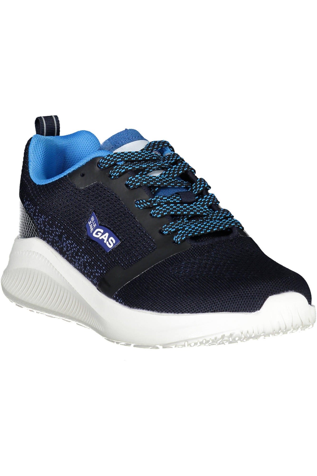 GAM315800_BLU_3232 – Blaue Herrenschuhe mit Schnürung und Kontrastdetails für Sportler – Größe: 41, 42, 43, 44 – Farbe: Blu