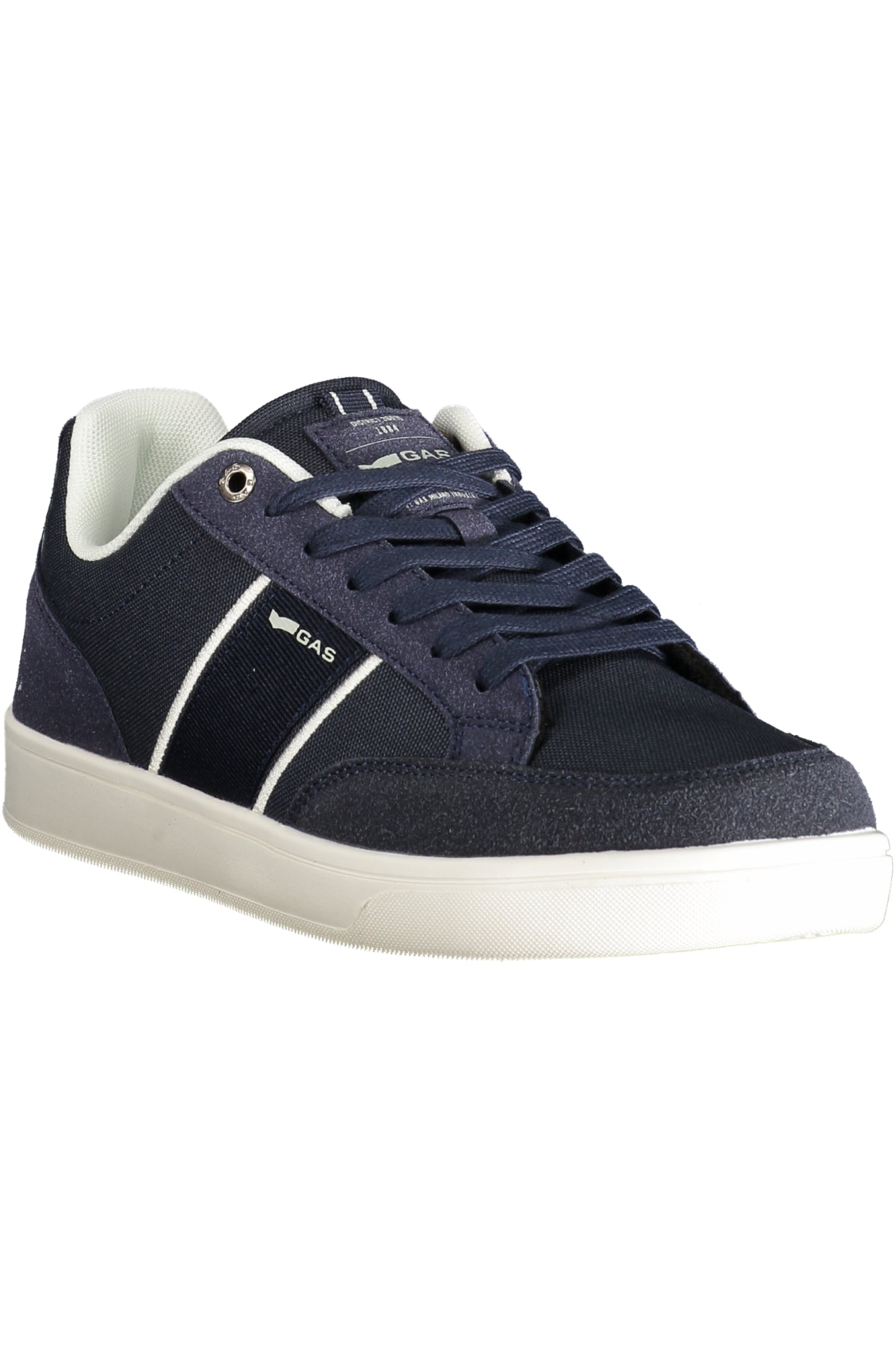 GAM514146_BL0040 – Blaue Herren-Sportschuhe mit Kontrastdetails und Schnürsenkeln – Größe: 40, 41, 42, 43, 44, 45 – Farbe: Blu