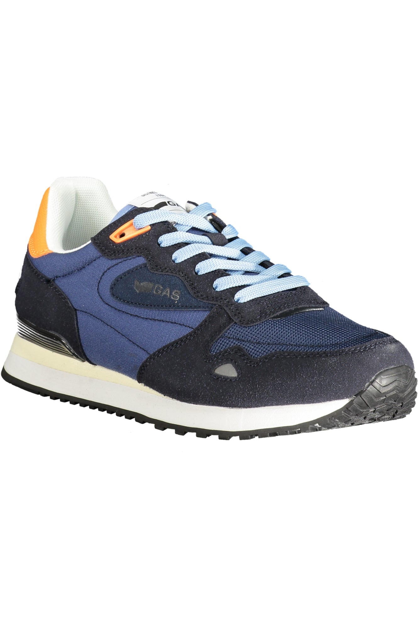 GAM513815_BL0040 – Herren-Sportschuh Blau mit Kontrasten in Orange – Bequem & Stylisch – Größe: 40, 41, 42, 43, 44, 45, 46 – Farbe: Blu