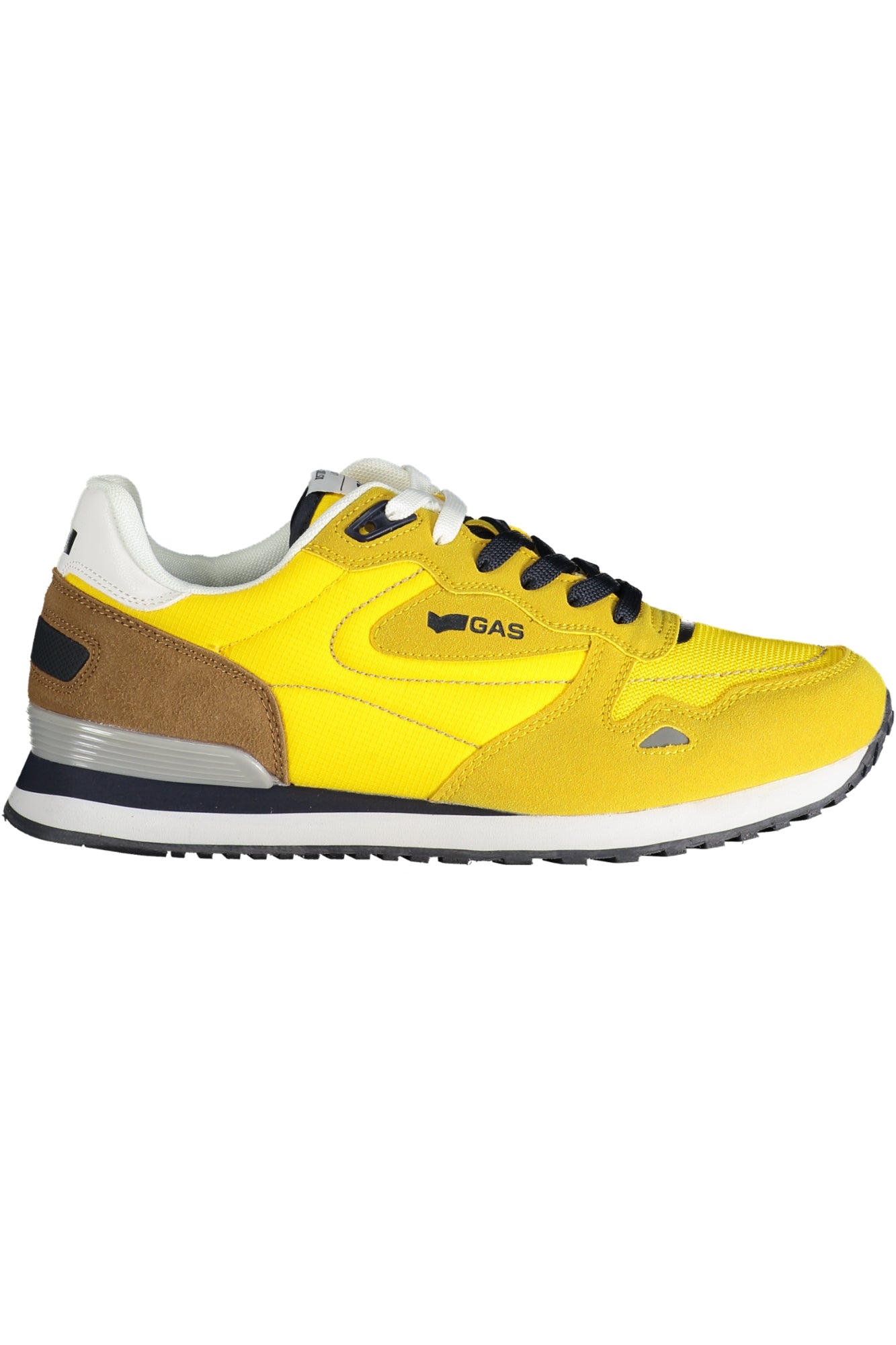 GAM513816_GI2214 – Herren-Sportschuh in Gelb mit Blau-Braunen Details und Print – Größe: 40, 41, 42, 43, 44, 45, 46 – Farbe: Giallo