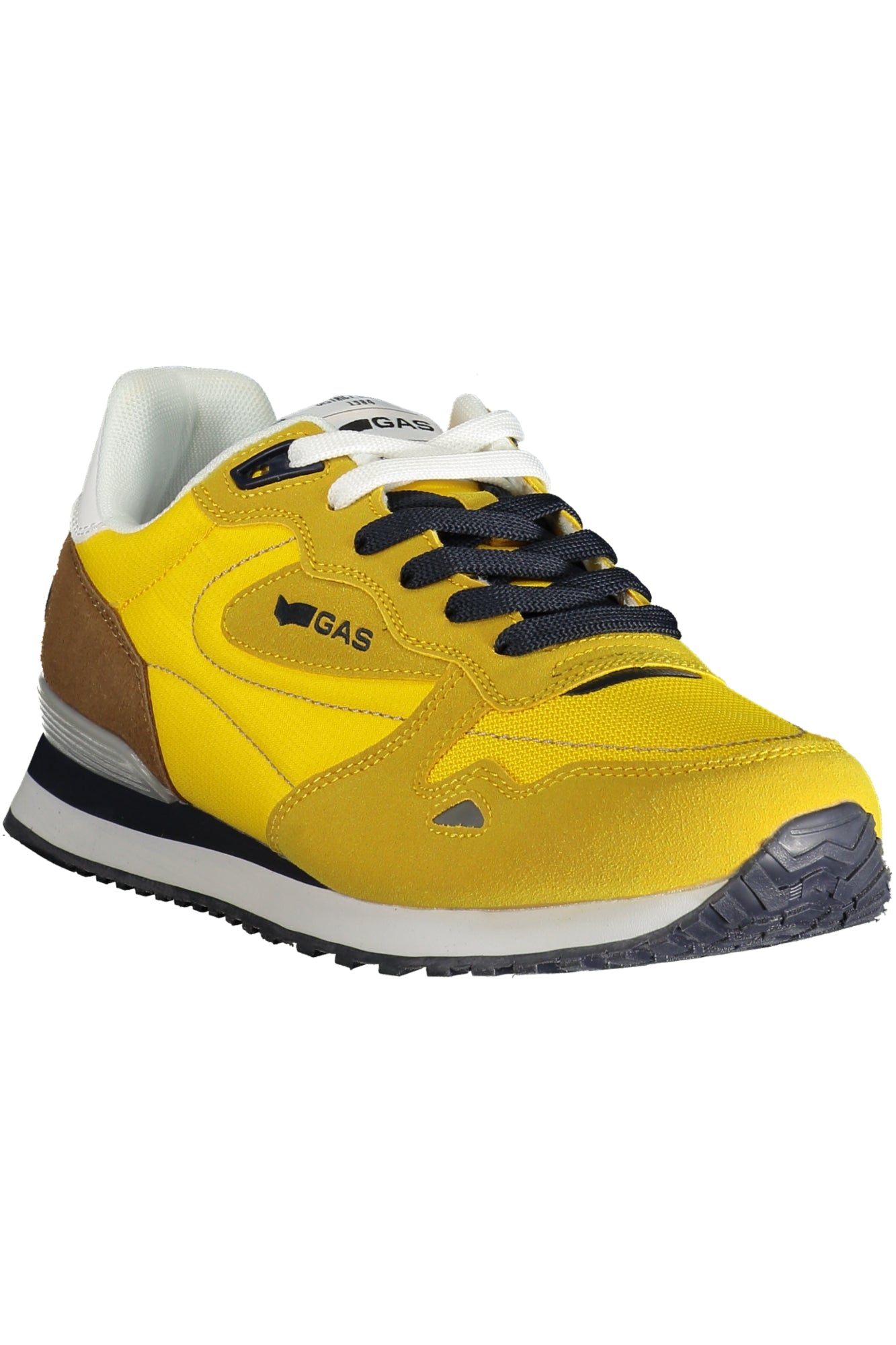 GAM513816_GI2214 – Herren-Sportschuh in Gelb mit Blau-Braunen Details und Print – Größe: 40, 41, 42, 43, 44, 45, 46 – Farbe: Giallo