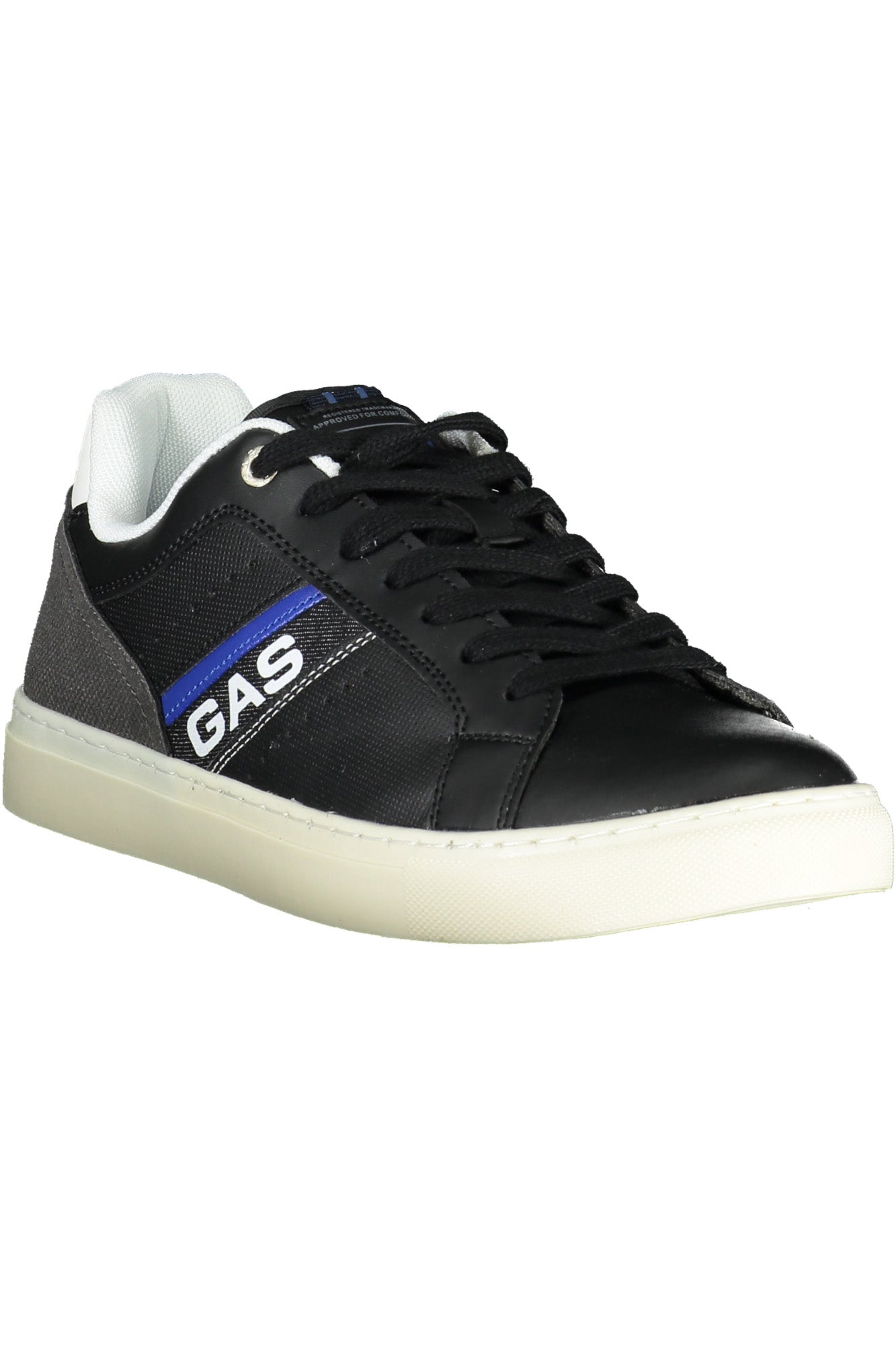 GAM314025_2AFF4BC_NERO2010 – Schwarzer Herrensportschuh mit Kontrastdetails und Schnürsenkeln – Größe: 40, 41, 42, 43, 44, 45 – Farbe: Nero