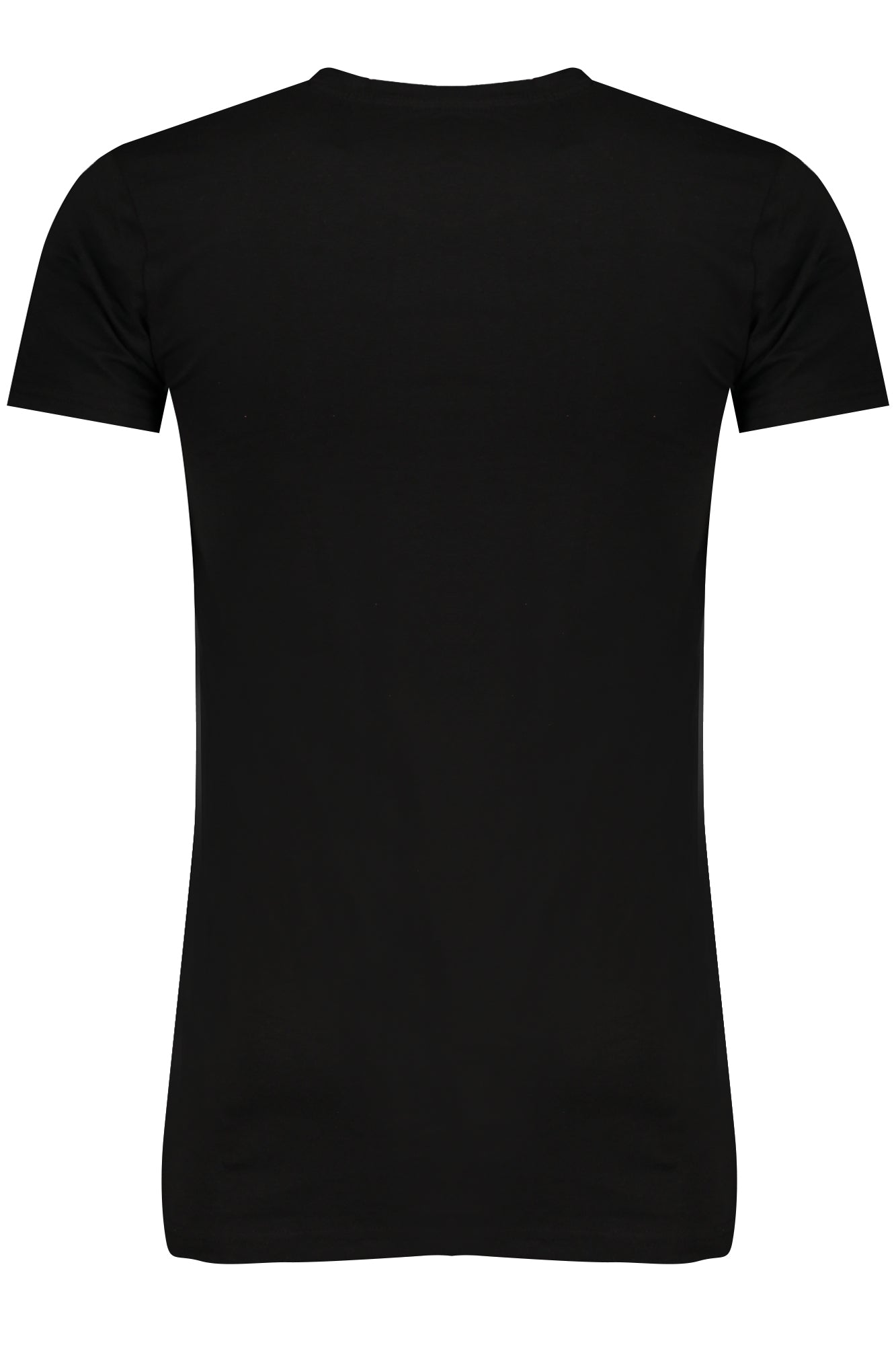 GAU1UTS02_NEBLACK – Schwarzes Herren Kurzarm T-Shirt mit Logo und Applikation – Größe: S, M, L, XL, 2XL – Farbe: Nero