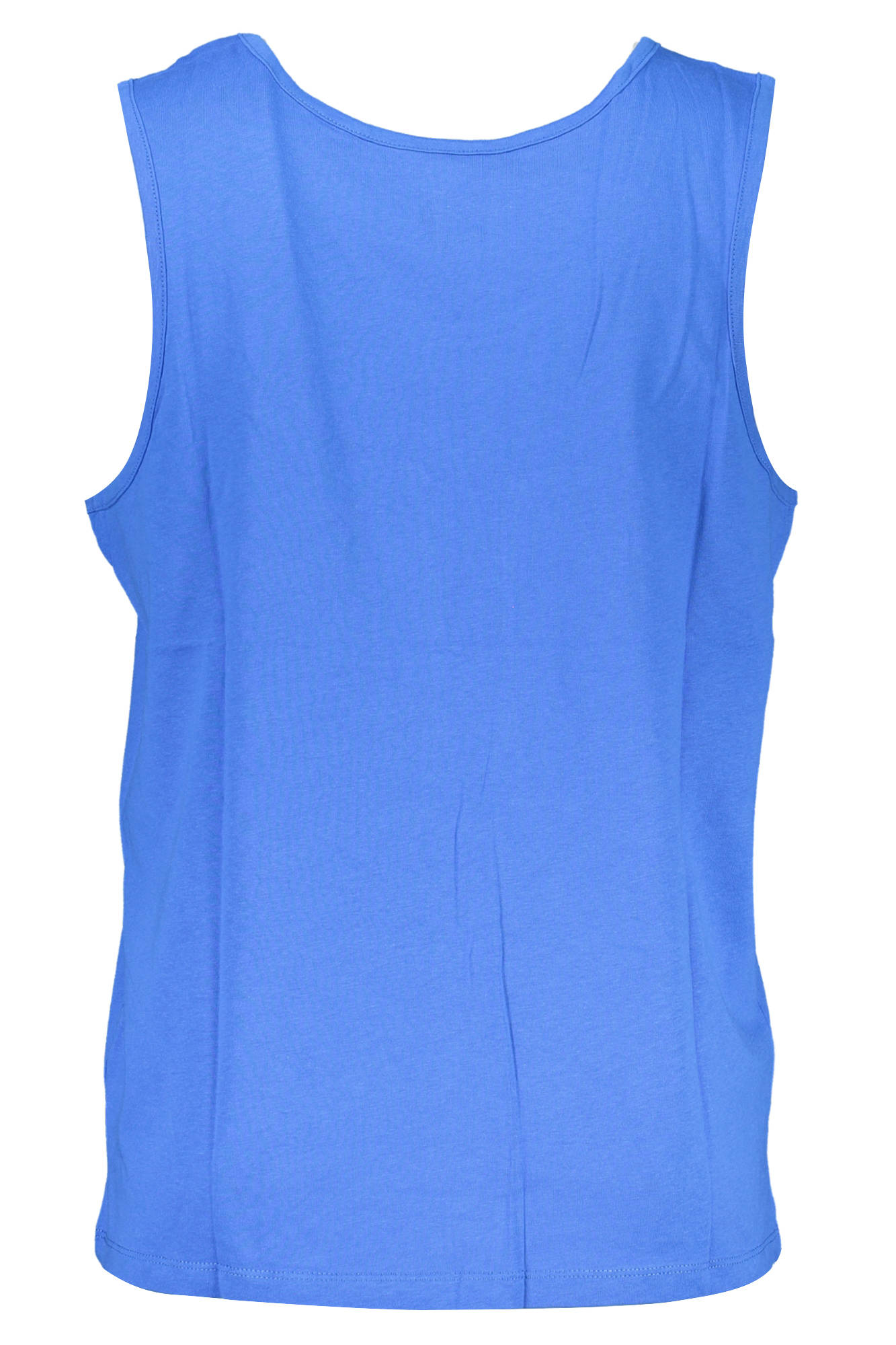AU00910-CARMINE_BLU_ROYAL-BLUE – Elegantes Herren-Tanktop in Blau mit Rundhals und Stickerei-Detail – Größe: M, L, XL, 2XL – Farbe: Blu