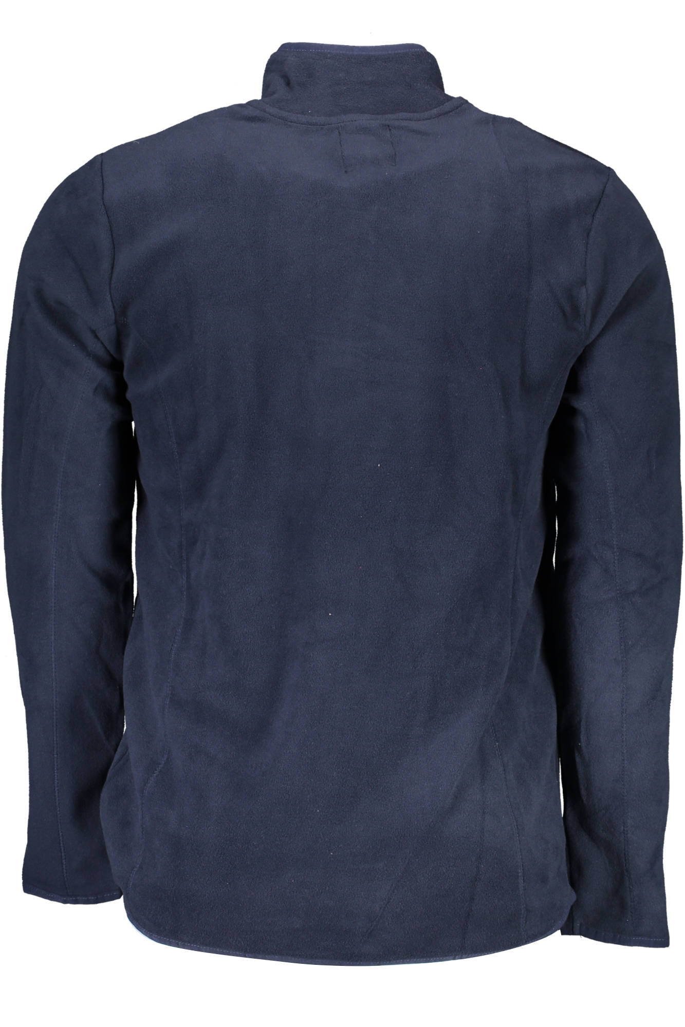 AU00607-FLAVIO_BLU_NAVY-BLUE – Herren-Blue Sweatshirt mit Reißverschluss und Stickerei-Details – Größe: XL – Farbe: Blu