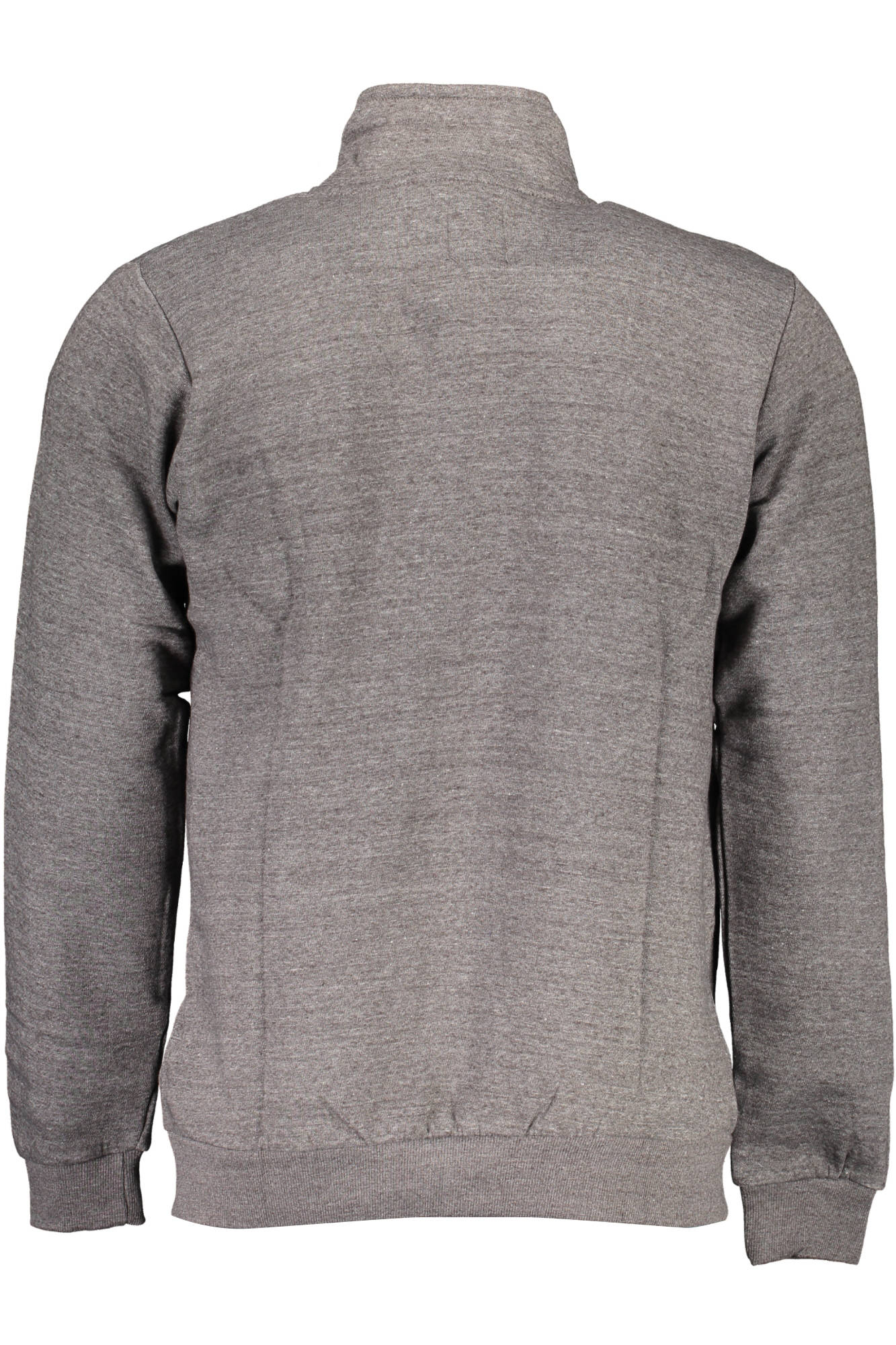 AU00595-FOSSILE_GRIGIO_CHARCOAL-MELANGE – Herren Sweatshirt Grau mit Reißverschluss und Stickerei-Details – Größe: M, L, 2XL, 3XL – Farbe: Grigio