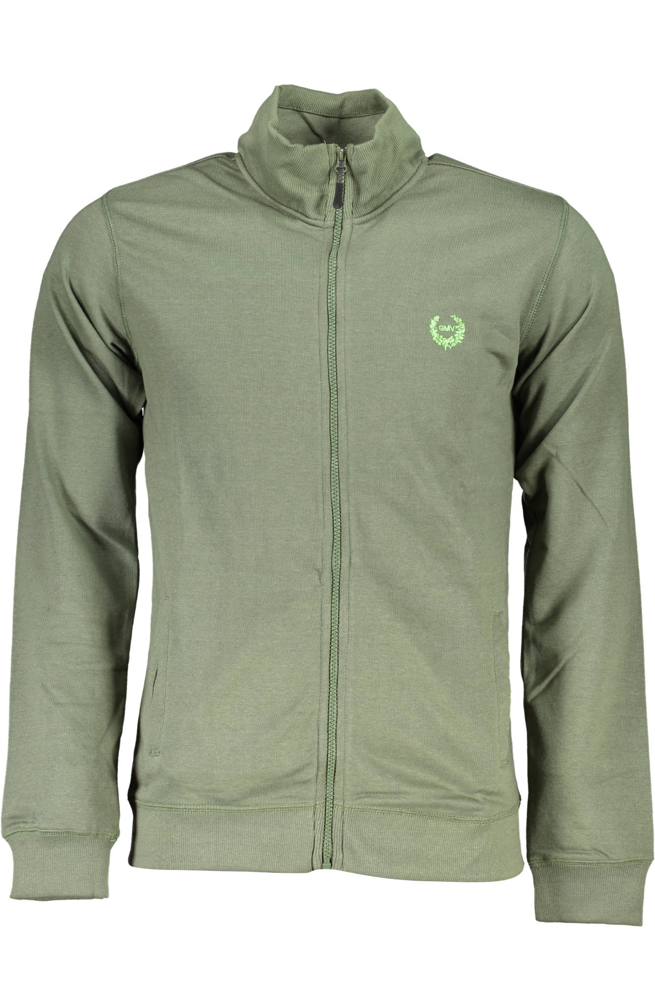 AU00912-PATIO_VERDE_MILITARY-GREEN – Herren-Sweatshirt mit Reißverschluss in Grün – Stilvoll und Bequem – Größe: M, L, XL, 2XL – Farbe: Verde