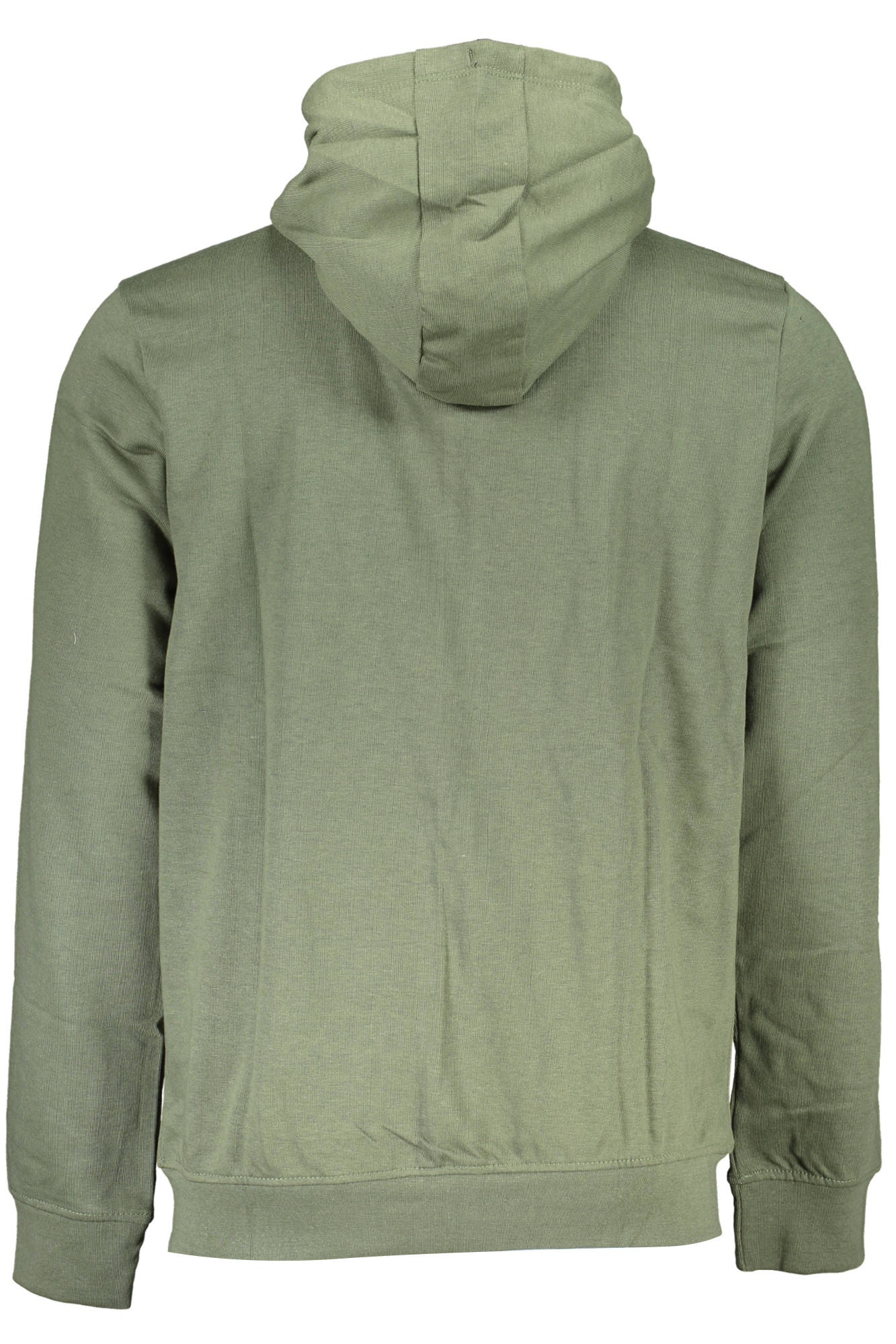 AU00794-RODOLFO_VERDE_MILITARY-GREEN – Herren Kapuzenpullover Grün mit Reißverschluss und Applikation – Größe: M, L, XL, 2XL – Farbe: Verde