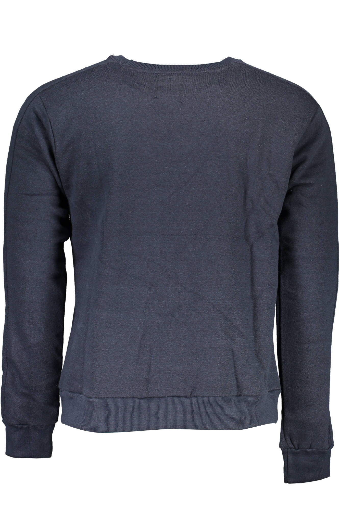 AU00432-CHARLIE_BLU_NIGHT-BLUE – Blaues Herren-Sweatshirt: Langarm, Stickerei, Rundhals, Kein Reißverschluss – Größe: XL, 2XL, L – Farbe: Blu