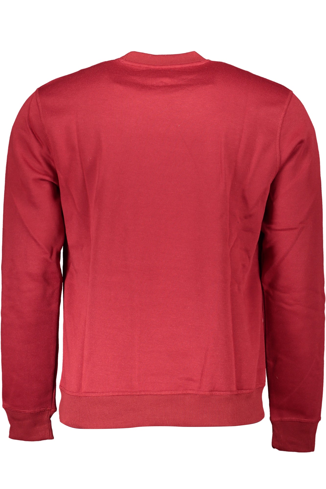 AU01114SONDOS_RODARKRE – Herren Langarm-Sweatshirt Rot mit Stickerei und Applikation – Größe: M, L, XL, 2XL – Farbe: Rosso
