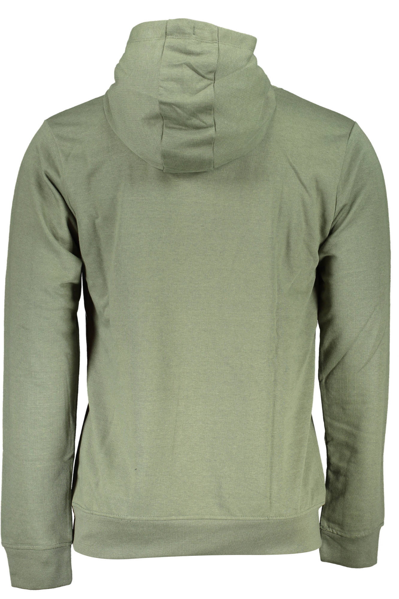 AU00796-PIERO_VERDE_MILITARY-GREEN – Grünes Herren-Kapuzen-Sweatshirt ohne Reißverschluss mit Kängurutasche – Größe: M, L, XL, 2XL – Farbe: Verde