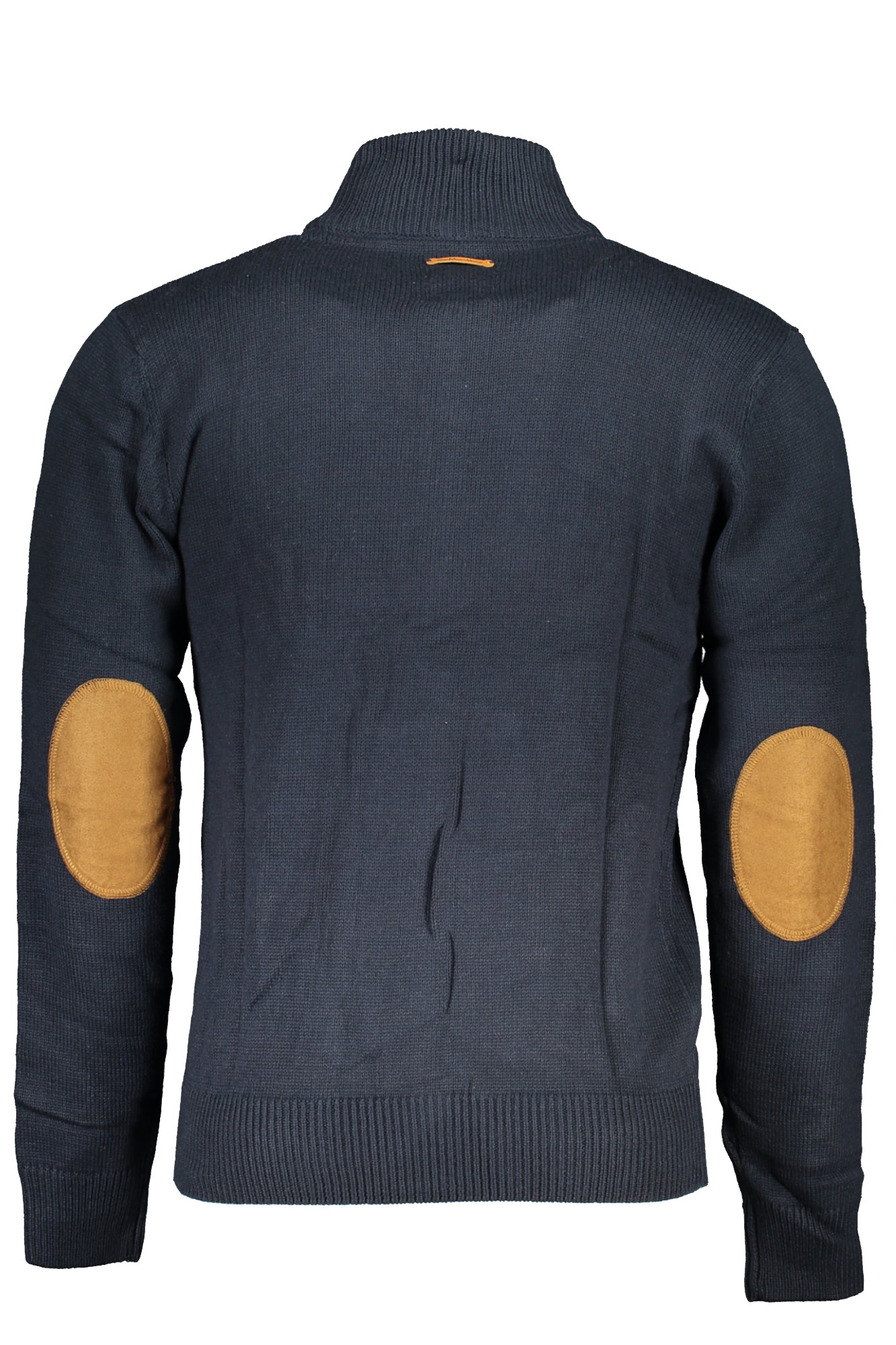 AU01528FILIPPO_BLNIGHTB – Eleganter Herrenpullover in Blau mit Reißverschluss und Stickdetails – Größe: M, L, XL, 2XL – Farbe: Blu