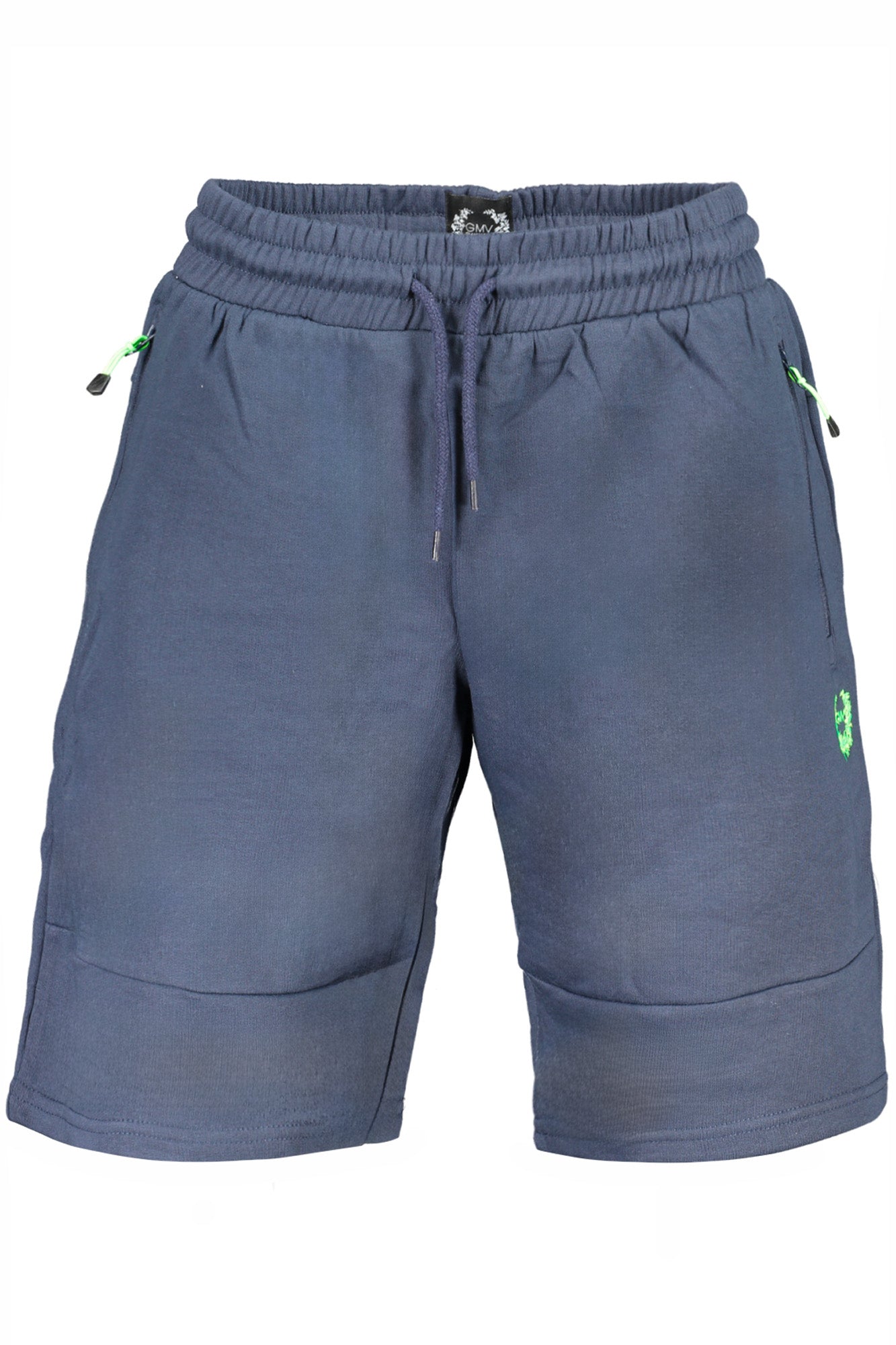 AU01612POLLUCE_BLNIGBLU – Herren Shorts Blau mit Gummizug, Reißverschlusstaschen & Logo-Details – Größe: L, XL, 2XL – Farbe: Blu