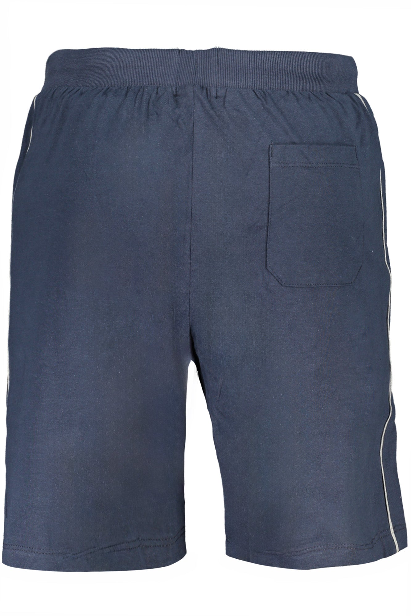 AU01625GOFFREDO_BLNIGBLU – Elastische Herren-Shorts in Blau mit Stickerei und Kontrastdetails – Größe: M, XL, 2XL, L – Farbe: Blu
