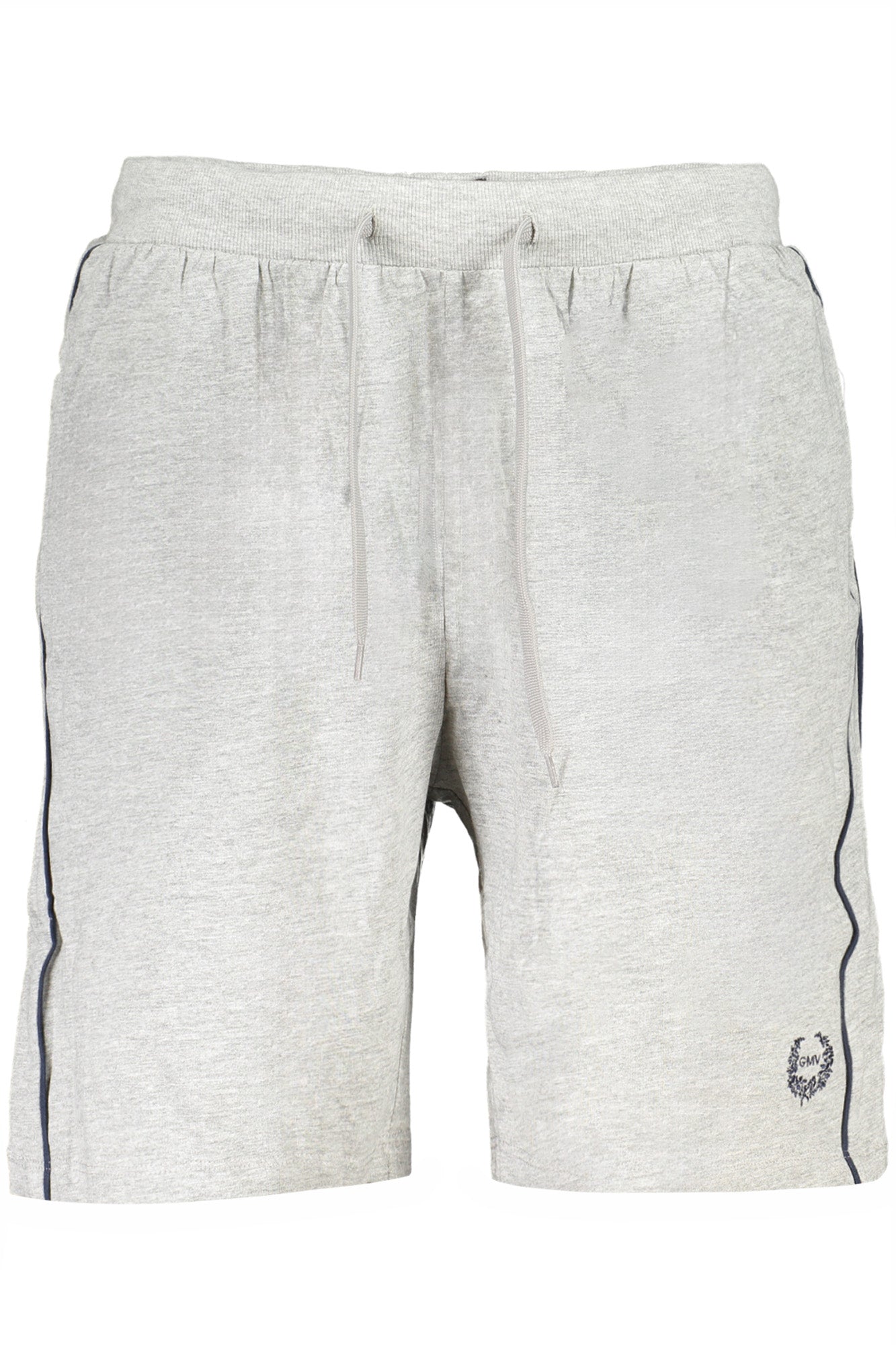 AU01625GOFFREDO_GRGREYM – Graue Herren Shorts: Elastischer Bund, Stickerei & Kontrastdetails – Größe: M, L, XL, 2XL – Farbe: Grigio