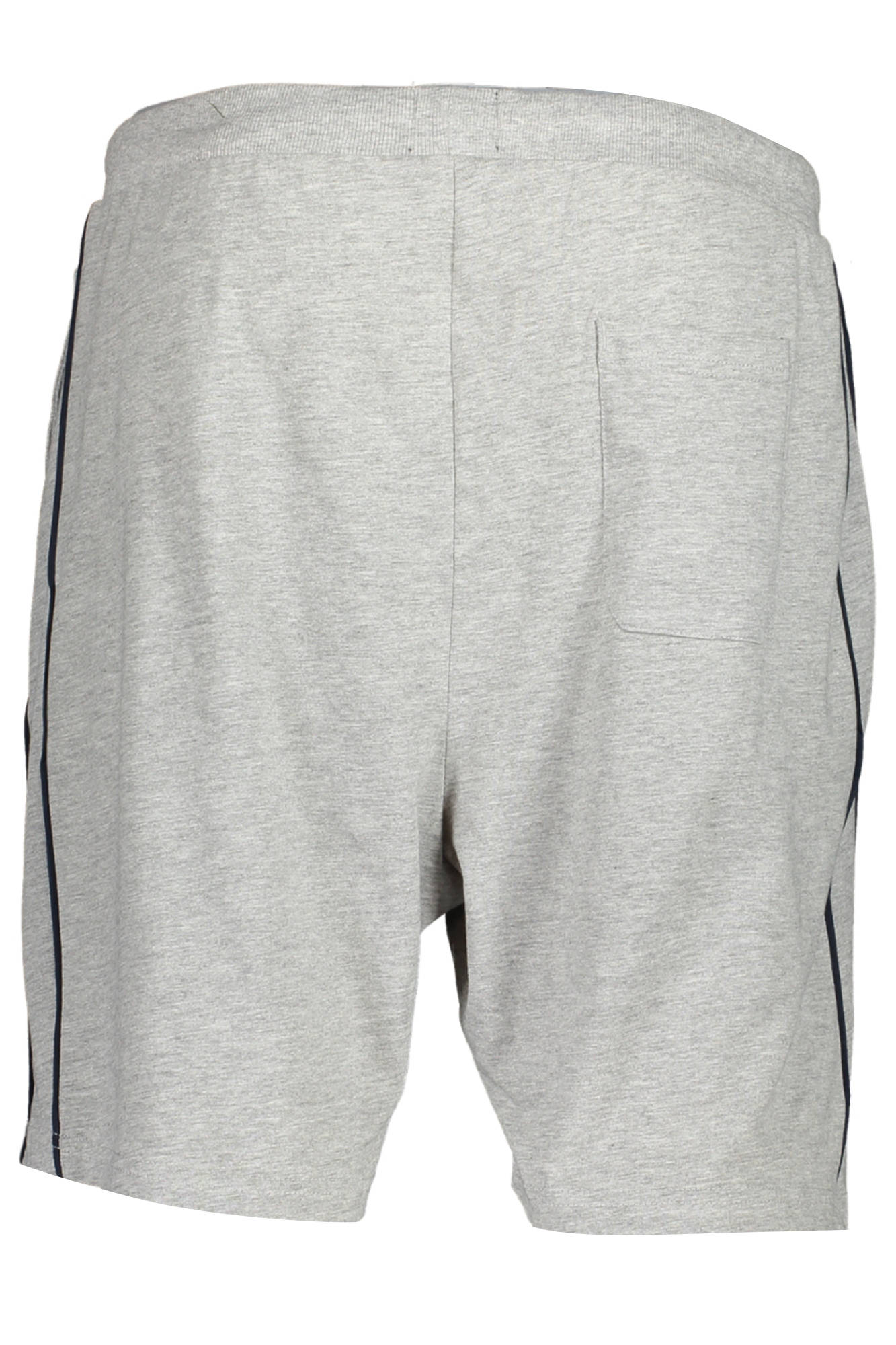 AU00917-GOFFREDO_GRIGIO_GREY-MELANGE – Graue Herren-Kurzhose aus Baumwolle mit Kontrastdetails und Taschen – Größe: M, L, XL, 2XL – Farbe: Grigio