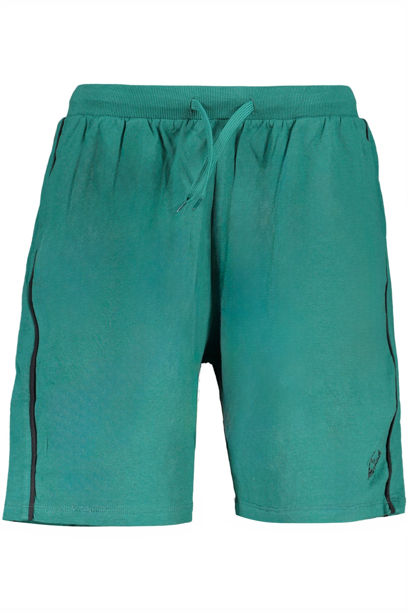 AU01625GOFFREDO_VEFORGRE – Grüne Herren-Shorts mit Stickerei, elastischem Bund & Kordelzug – Größe: M, L, XL, 2XL – Farbe: Verde