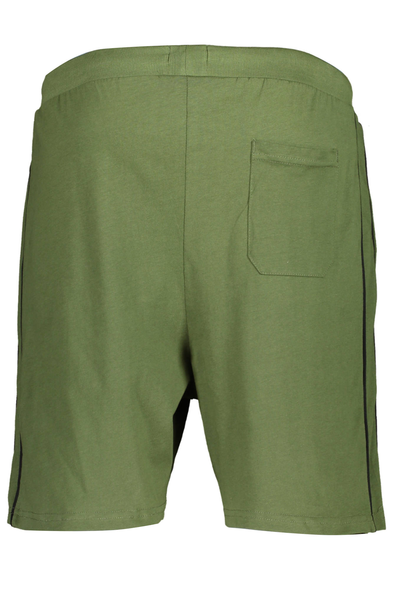 AU00917-GOFFREDO_VERDE_MILITARY-GREEN – Grüne Herren-Kurzhose mit Kordelzug und Stickerei-Details – Größe: M, L, XL, 2XL – Farbe: Verde