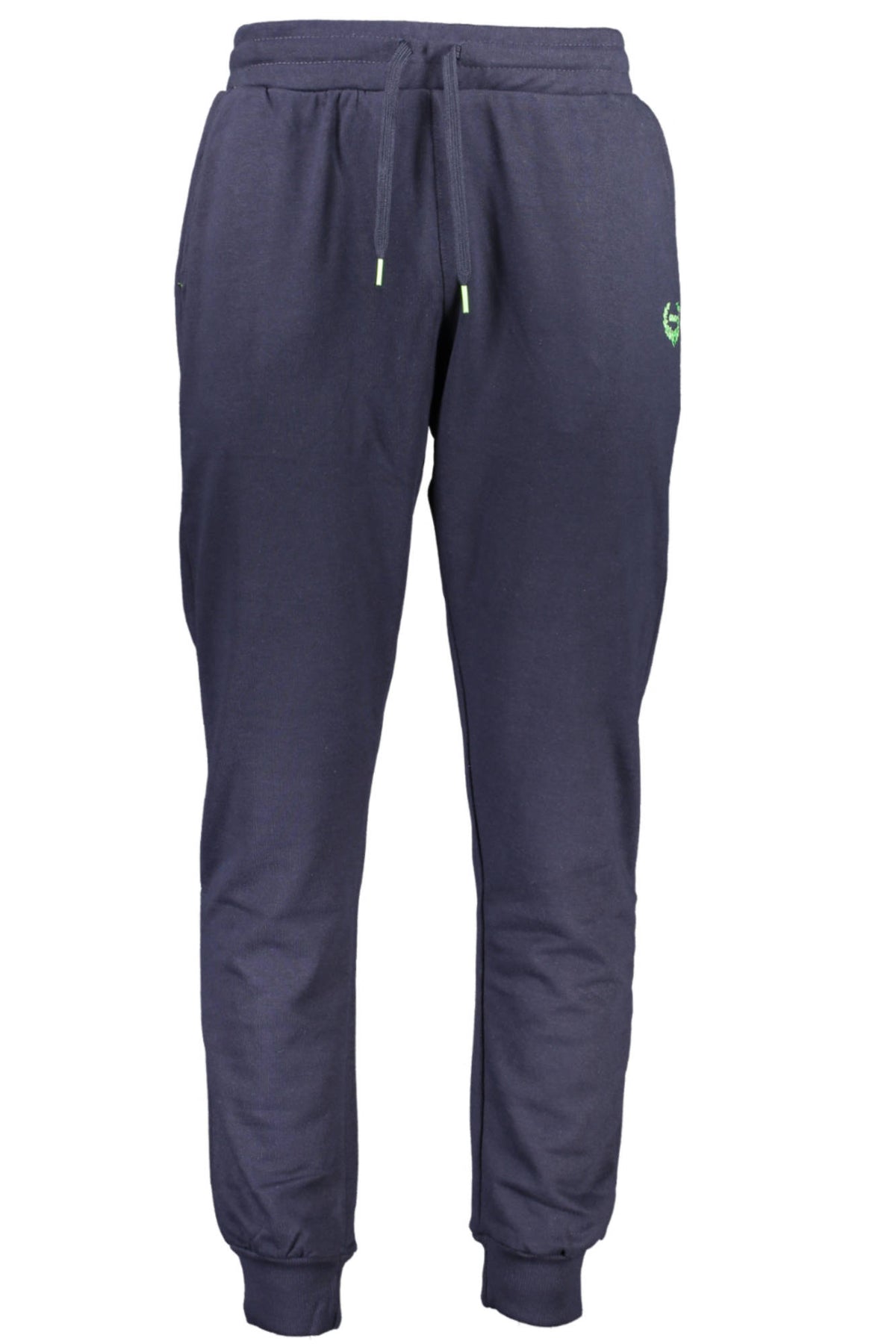 AU00913-CLAUDIO_BLU_NIGHT-BLUE – Blaue Herren-Sporthose: Elastisch, Angeraut & Stilvolle Details – Größe: M, L, XL, 2XL – Farbe: Blu