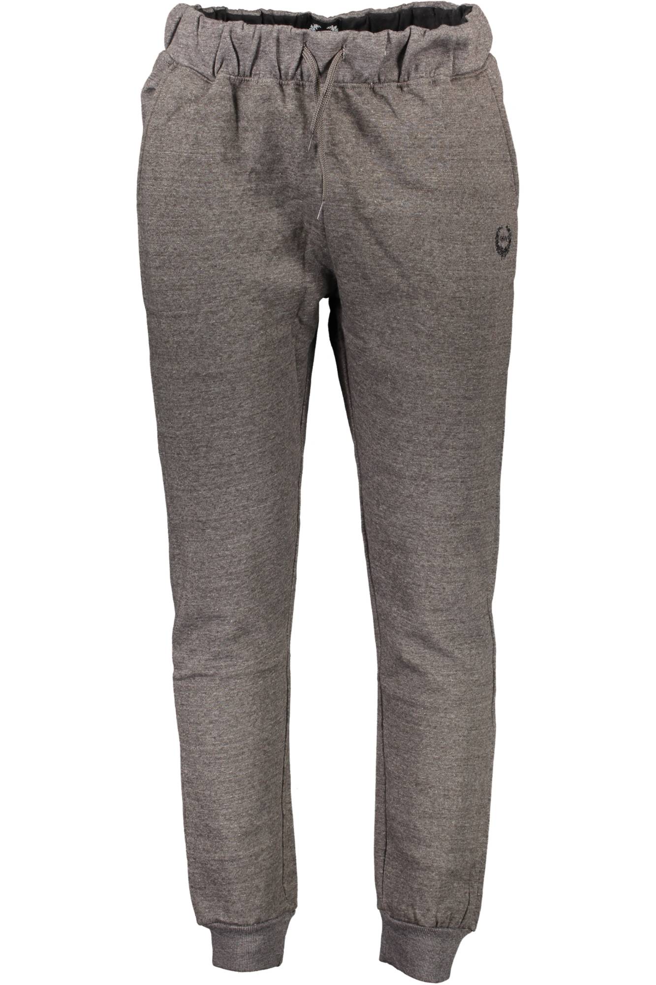 AU00597-FONTE_GRIGIO_CHARCOAL-MELANGE – Graue Herren-Sporthose mit Kordelzug und Stickerei-Detail – Größe: M, L, XL, 2XL – Farbe: Grigio