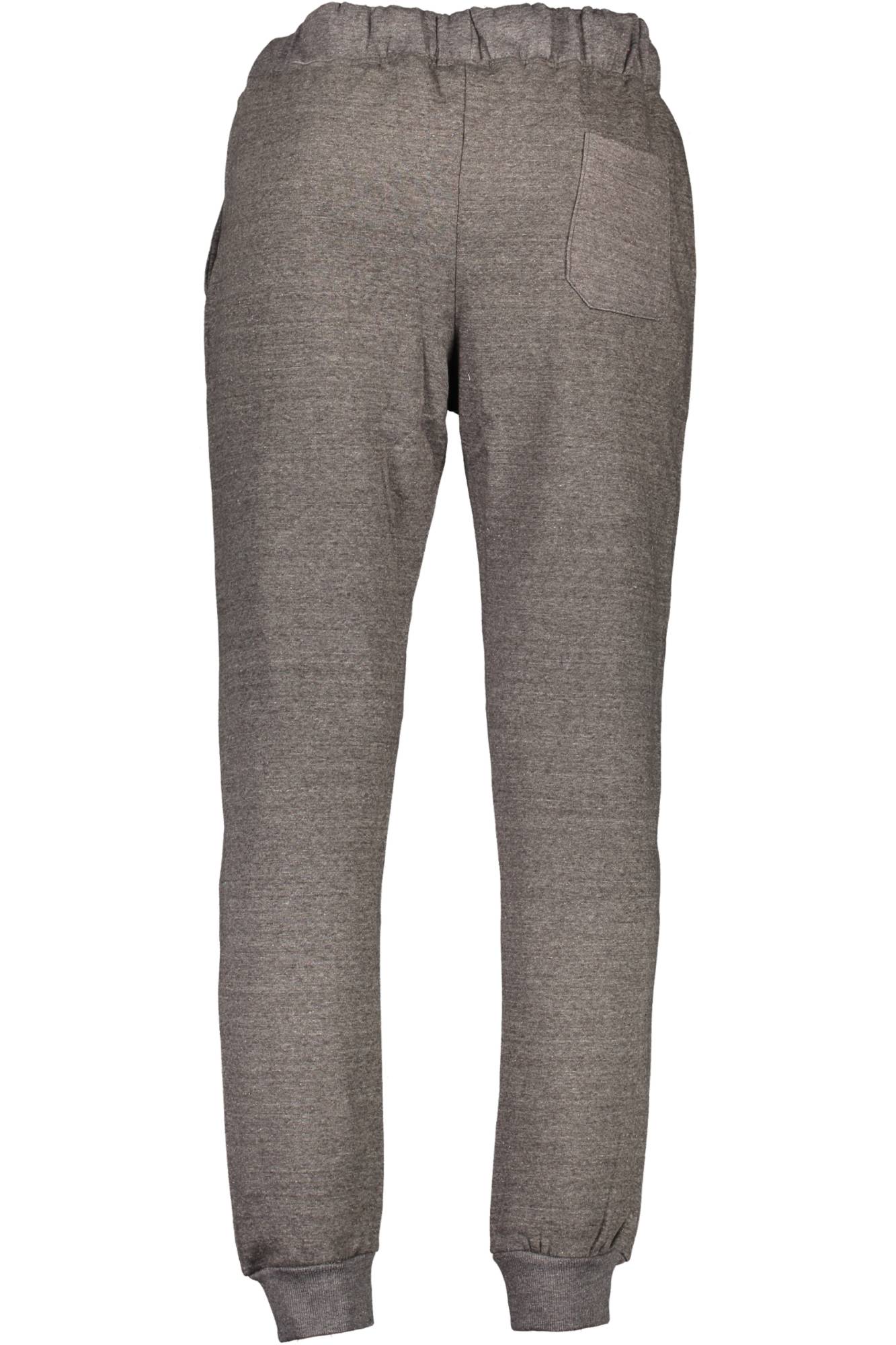 AU00597-FONTE_GRIGIO_CHARCOAL-MELANGE – Graue Herren-Sporthose mit Kordelzug und Stickerei-Detail – Größe: M, L, XL, 2XL – Farbe: Grigio