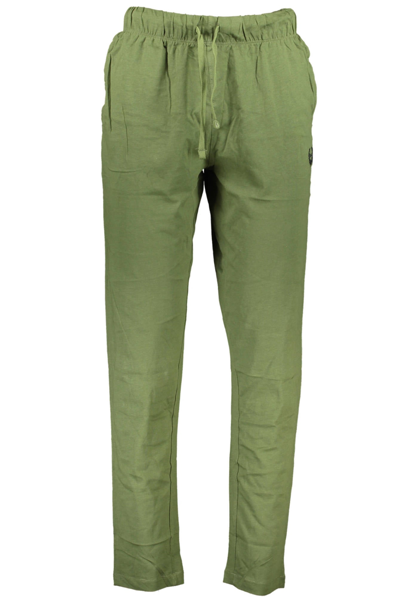 AU00916-BASCO_VERDE_MILITARY-GREEN – Trendige grüne Herren-Sporthose aus Baumwolle mit Kontrastdetails – Größe: M, L, XL, 2XL – Farbe: Verde