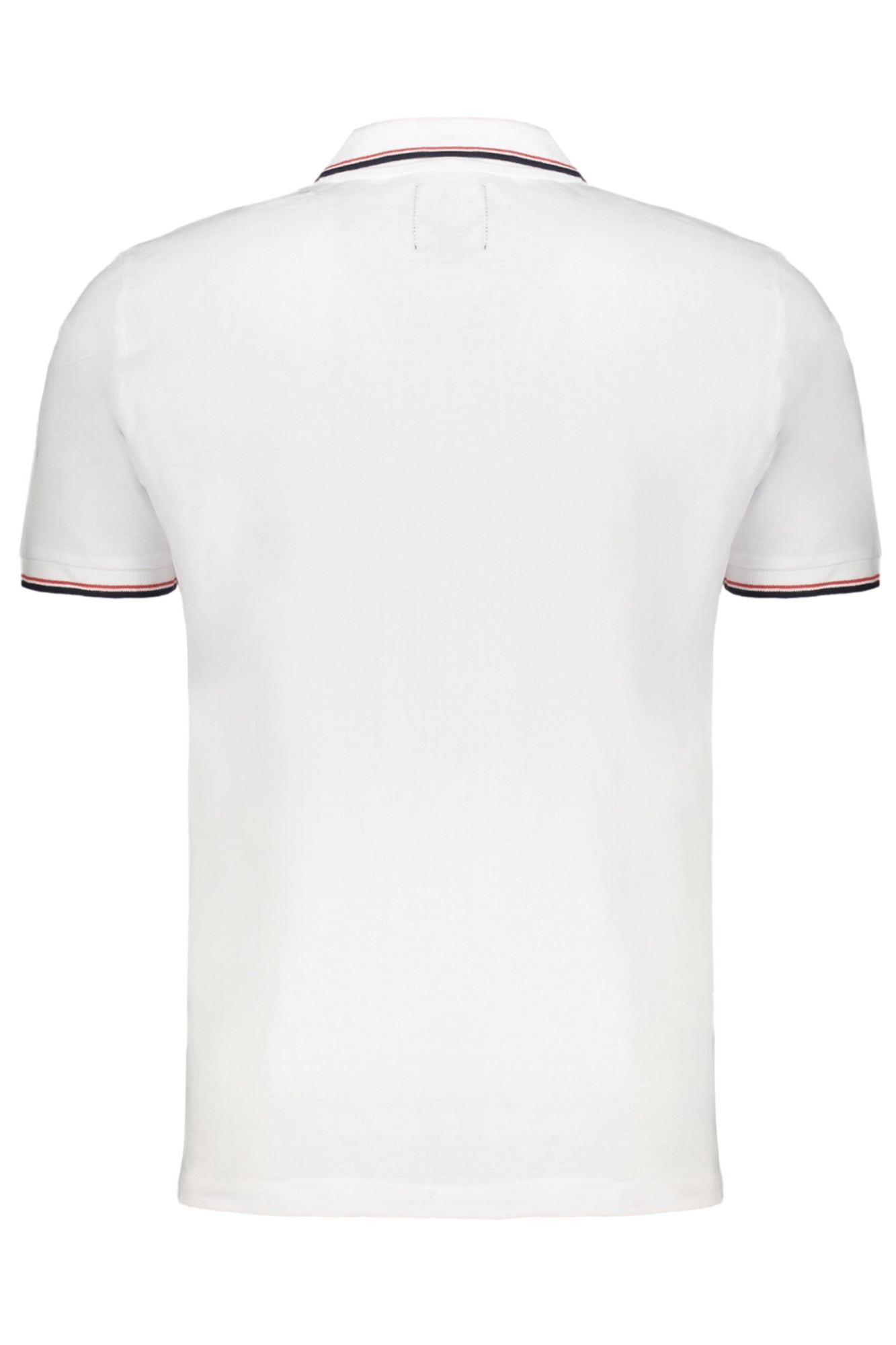 AU01626CARMELO_BIWHITE – Elegantes Herren-Kurzarm-Poloshirt in Weiß mit Kontrastdetails – Größe: L, XL, 2XL, M – Farbe: Bianco