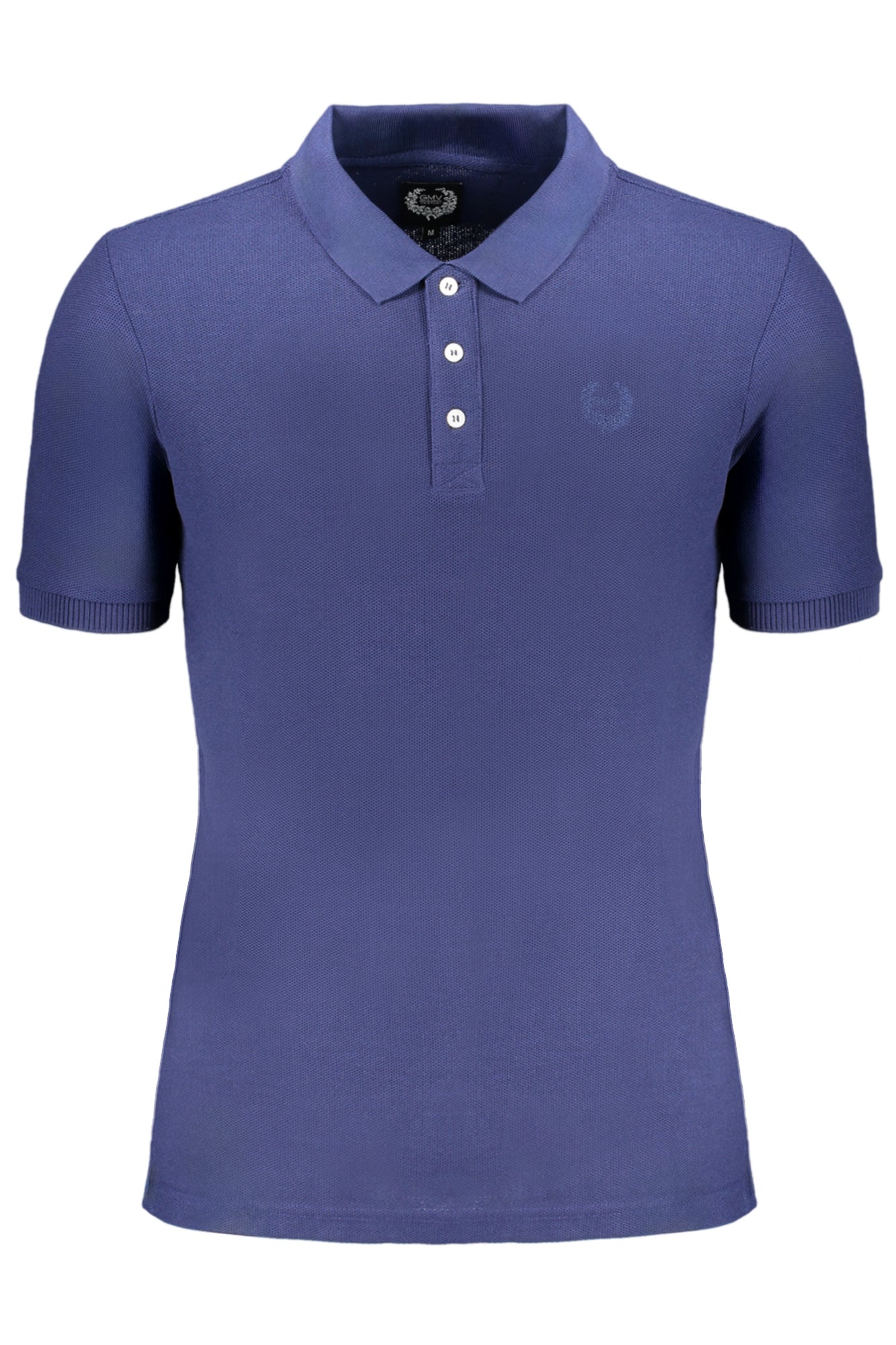 AU01671PARENZO_BLNIGBLU – Herren Kurzarm-Poloshirt Blau mit Stickerei und Logo - 3 Knöpfe – Größe: M, L, XL, 2XL – Farbe: Blu