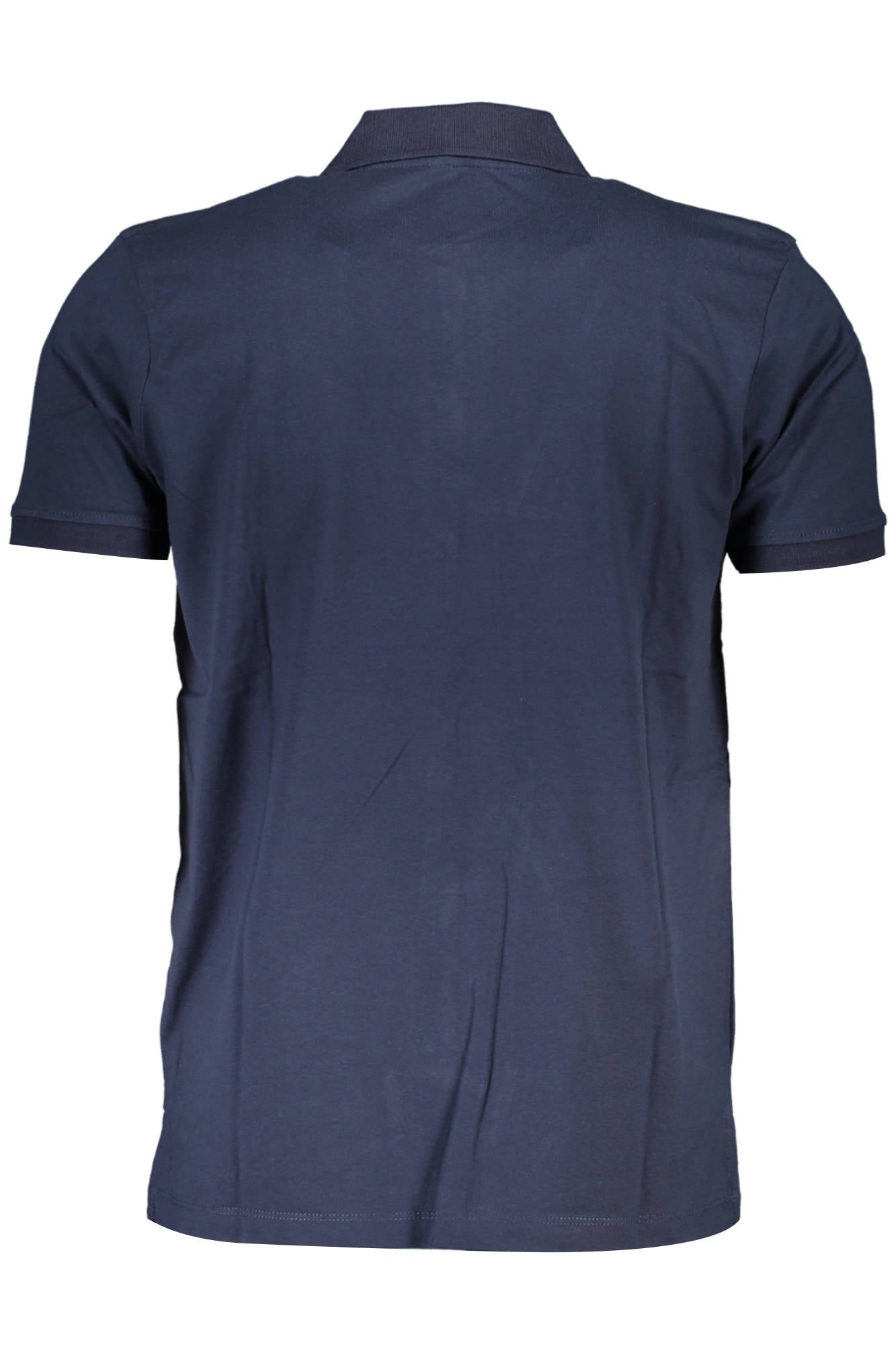 AU00906-CARONTE_BLU_NIGHT-BLUE – Herren Kurzarm-Poloshirt Blau mit Stickerei und Kontrastdetails – Größe: M, L, XL, 2XL – Farbe: Blu