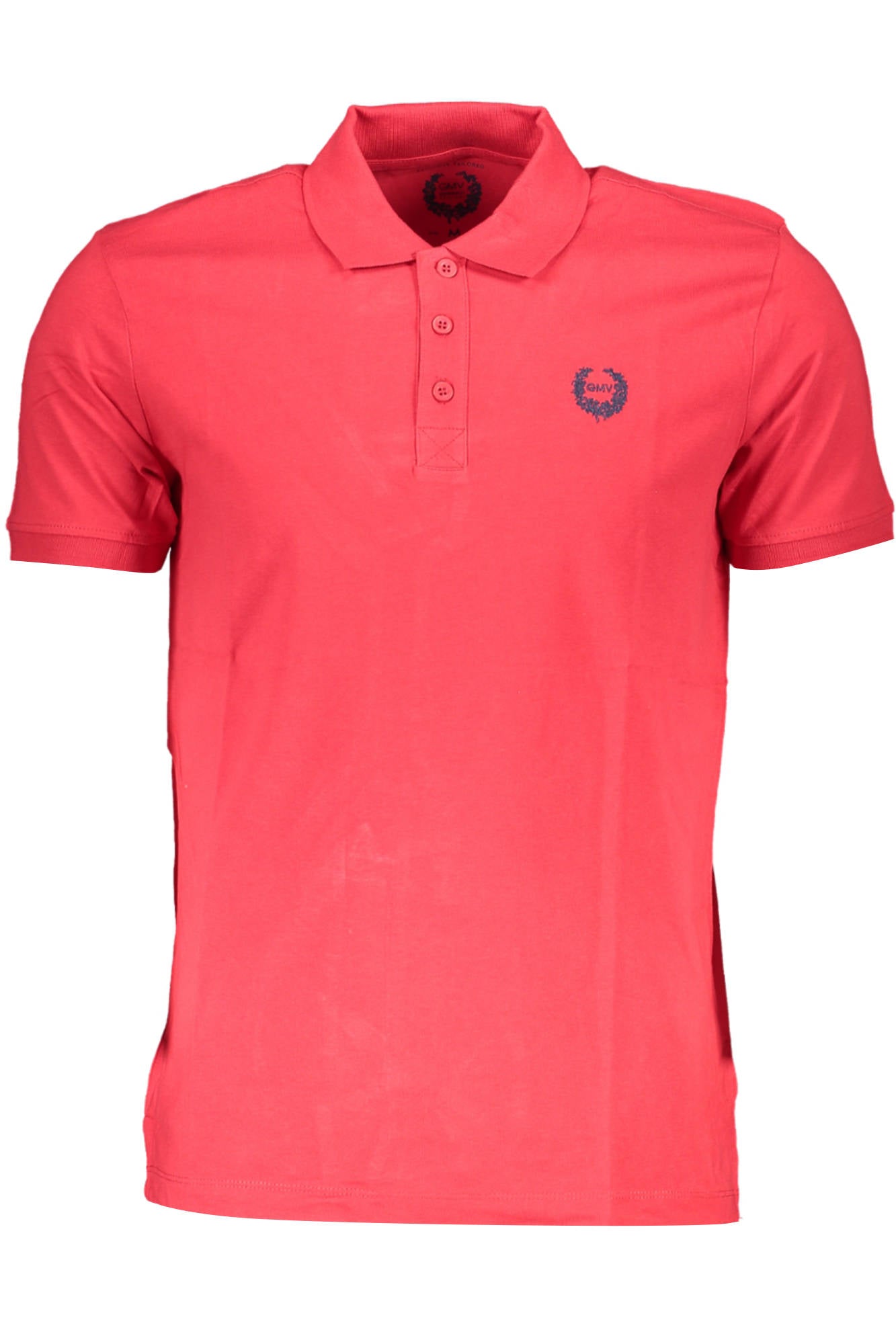 AU00906-CARONTE_ROSSO_RED – Herren Poloshirt Rot Kurzarm mit Stickerei und Kontrastdetails – Größe: M, L, XL, 2XL – Farbe: Rosso