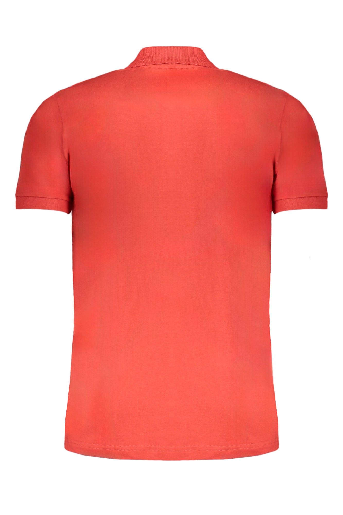 AU01630CARONTE_RORED – Herren Kurzarm-Poloshirt Rot mit Logo & Kontraststickerei – Größe: M, L, XL, 2XL – Farbe: Rosso
