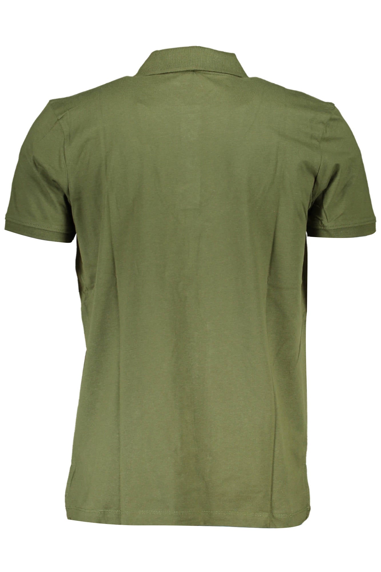 AU00906-CARONTE_VERDE_MILITARY-GREEN – Herren Kurzarm-Poloshirt Grün mit Stickerei & Kontrastdetails – Größe: M, L, XL, 2XL – Farbe: Verde