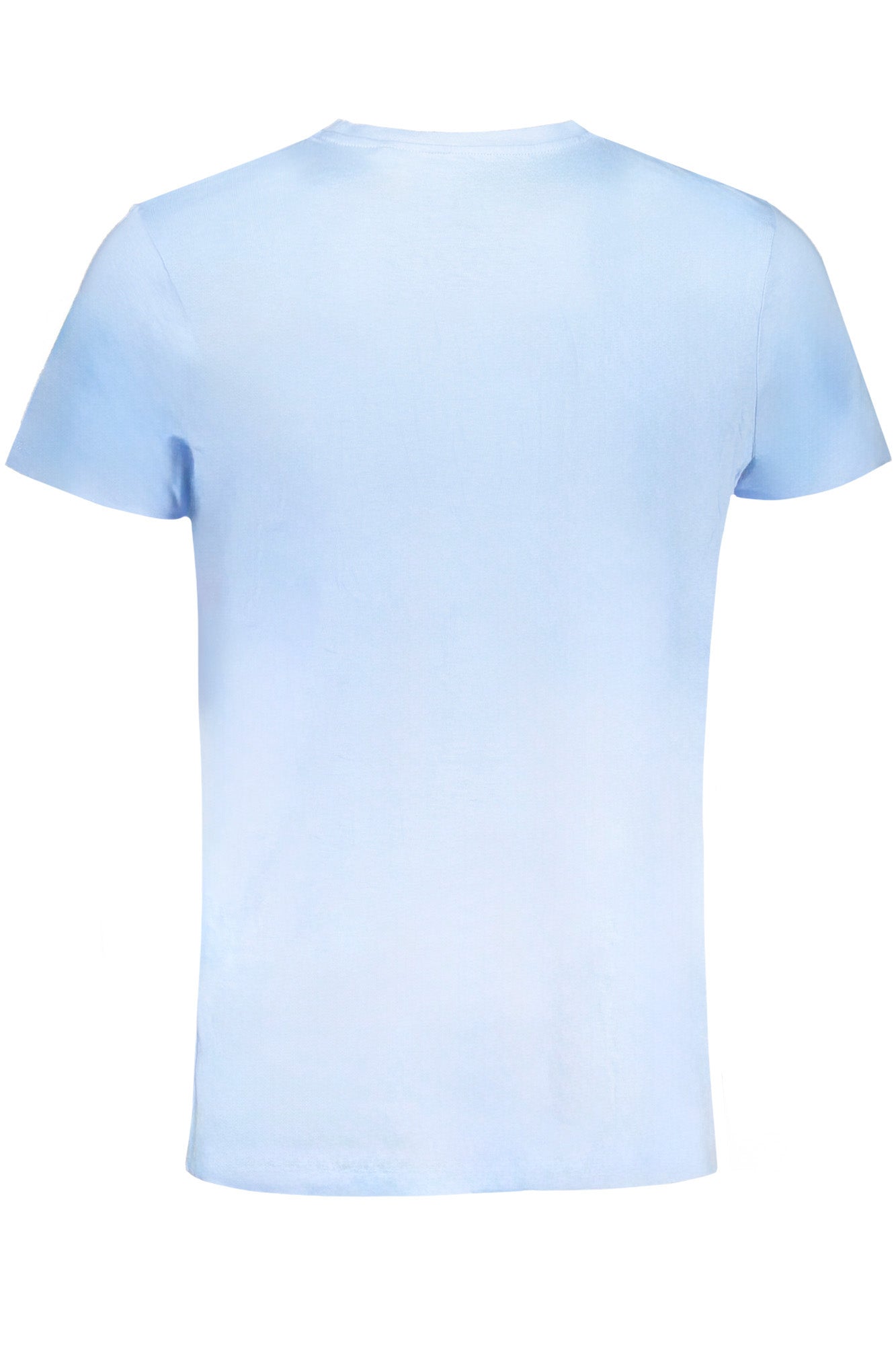 AU01631CAMILLO_AZLIGHBL – Herrenkurzarm-T-Shirt Blau mit Rundhalsausschnitt und Stickerei – Größe: L, XL, 2XL, M – Farbe: Azzurro