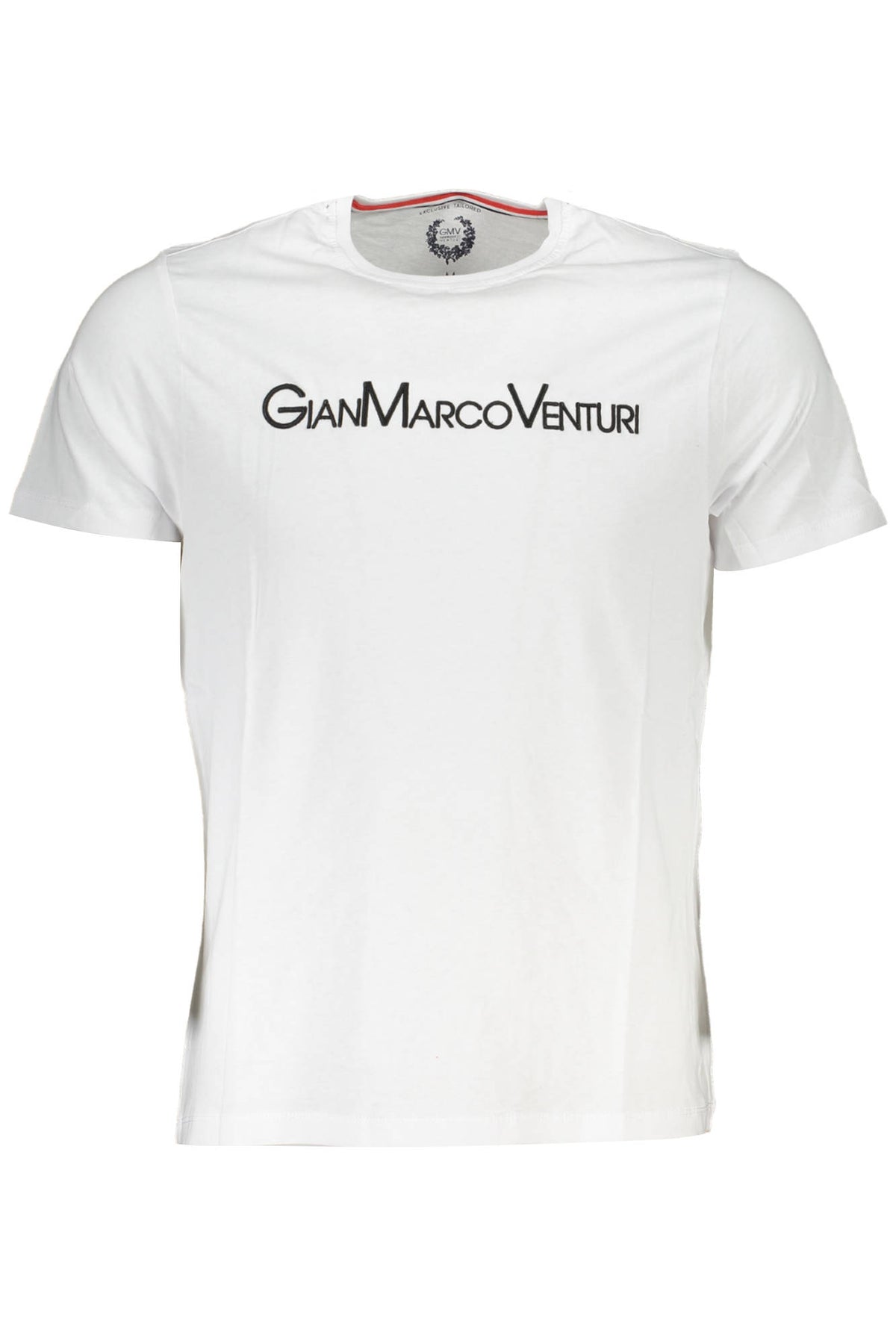 AU00665P-CALIMERO_BIANCO_WHITEBLACK – Weißes Herren-T-Shirt mit Stickerei & Kontrastdetails, Kurzarm – Größe: L, XL, 2XL – Farbe: Bianco