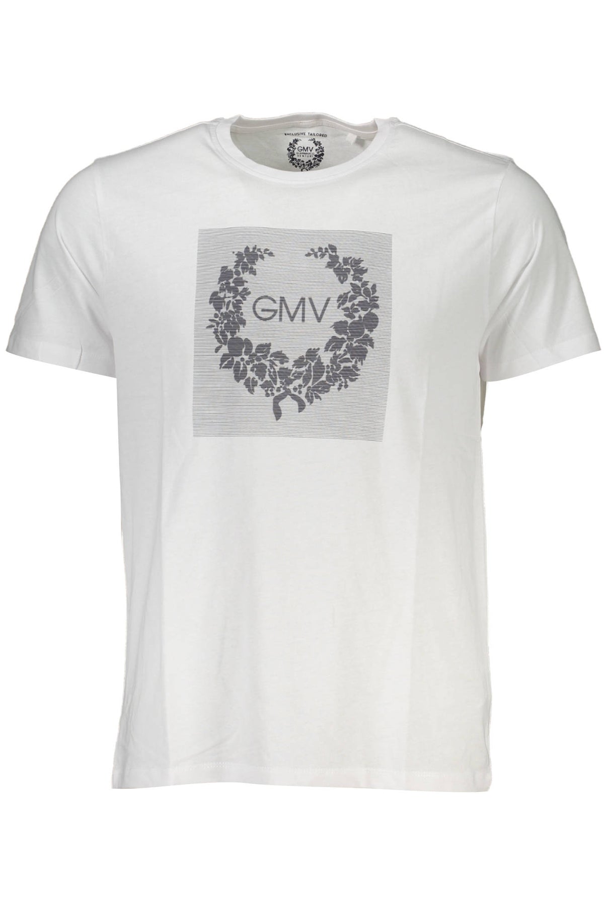 AU00784-DANILO_BIANCO_WHITE – Herren Kurzarm-T-Shirt Weiß mit Rundhals und Print – Komfort & Stil – Größe: M, L, XL, 2XL – Farbe: Bianco