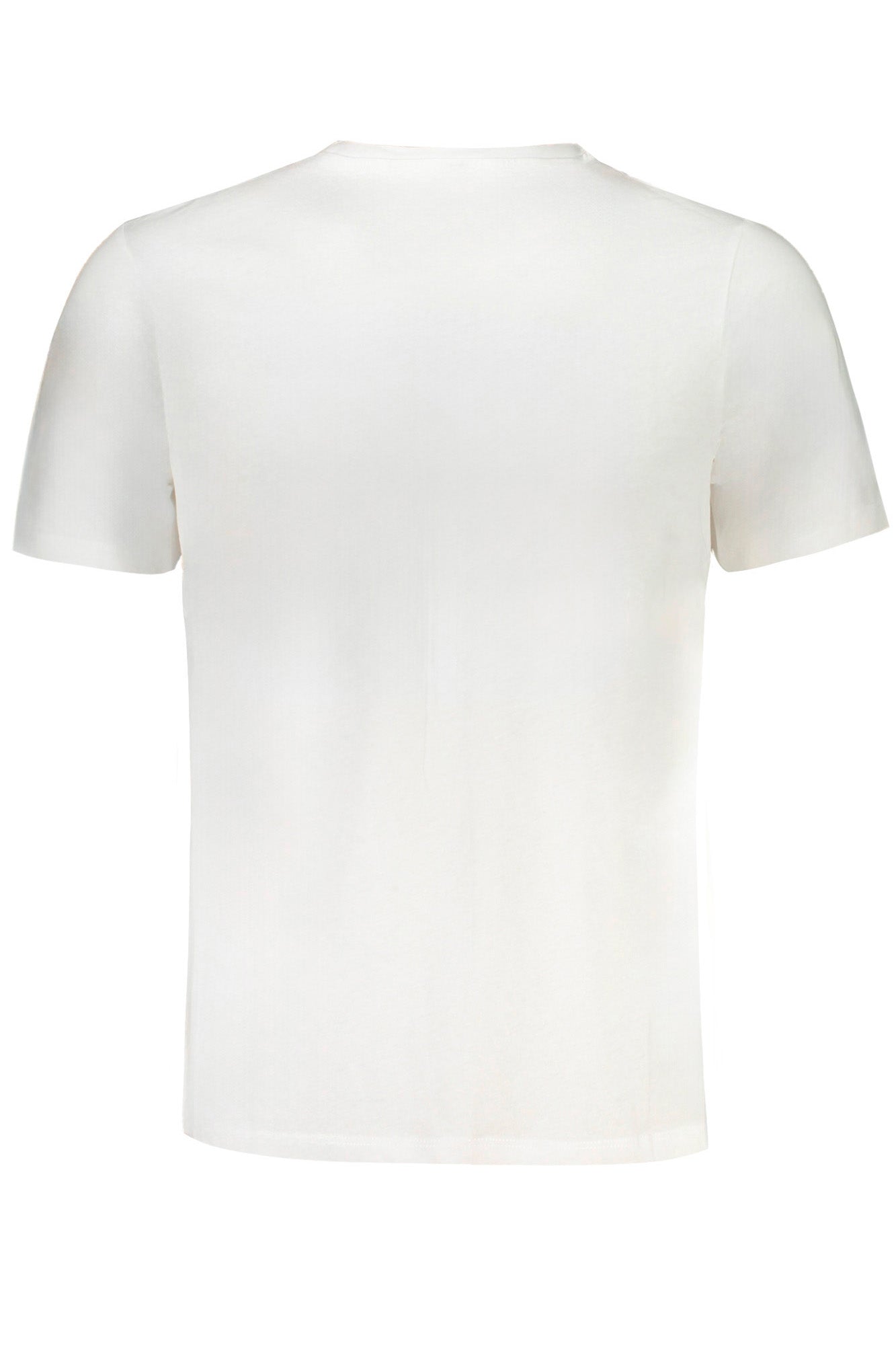 AU01411ANGELO_BIWHITE – Herren Kurzarm T-Shirt Weiß mit Rundhals und Logo-Druck – Größe: M, L, XL, 2XL – Farbe: Bianco