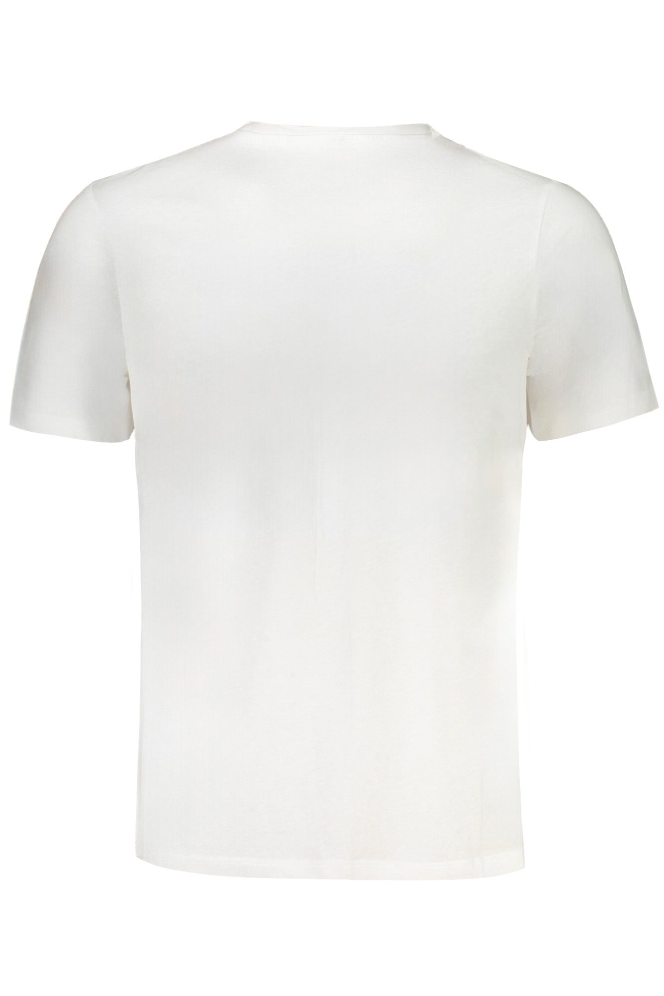 AU01417MARINO_BIWHITE – Herren Kurzarm T-Shirt Weiß mit Rundhals und Logo Print – Größe: M, L, XL, 2XL – Farbe: Bianco