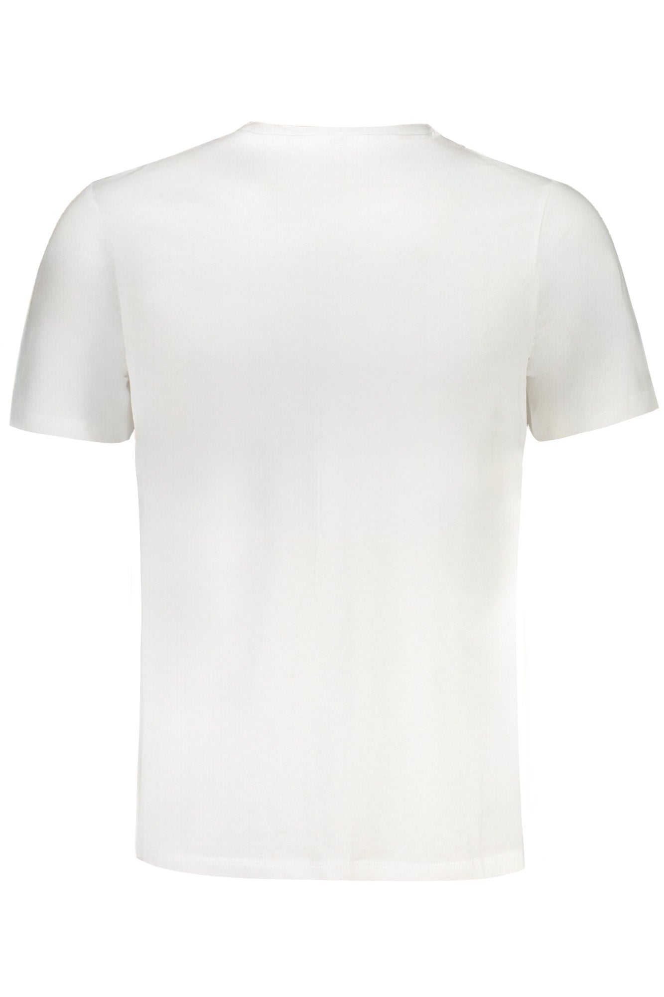 AU01416ATTILIO_BIWHITE – Weißes Herren Kurzarm-T-Shirt mit Rundhals und stilvollem Druck – Größe: M, L, XL, 2XL – Farbe: Bianco