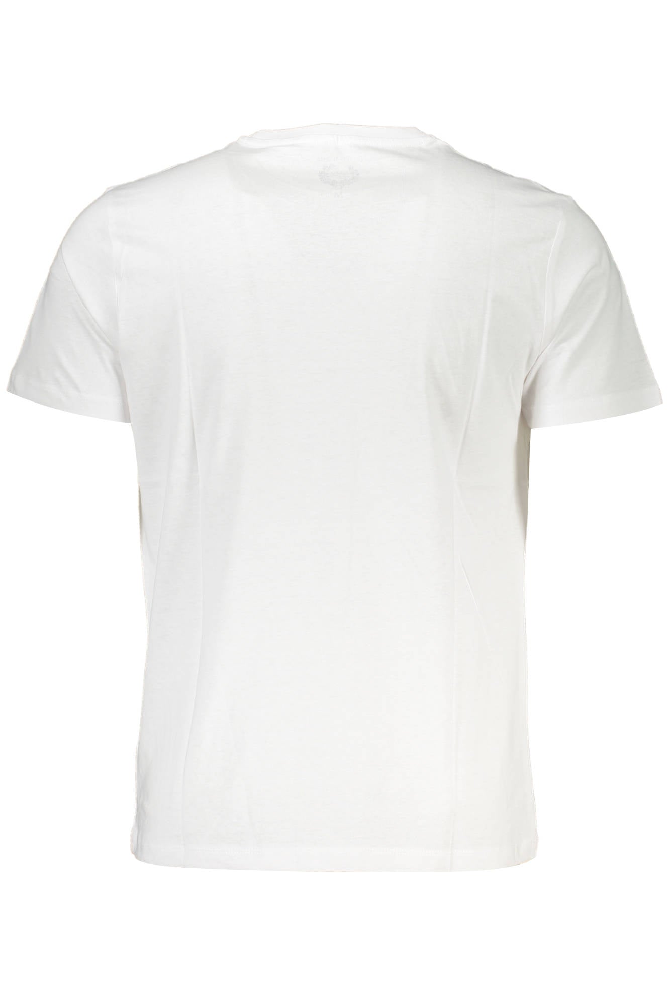 AU00781-ANGELO_BIANCO_WHITE – Weißes Herren T-Shirt mit Rundhals und Print – Kurzarmshirt Trend – Größe: L, XL, 2XL – Farbe: Bianco
