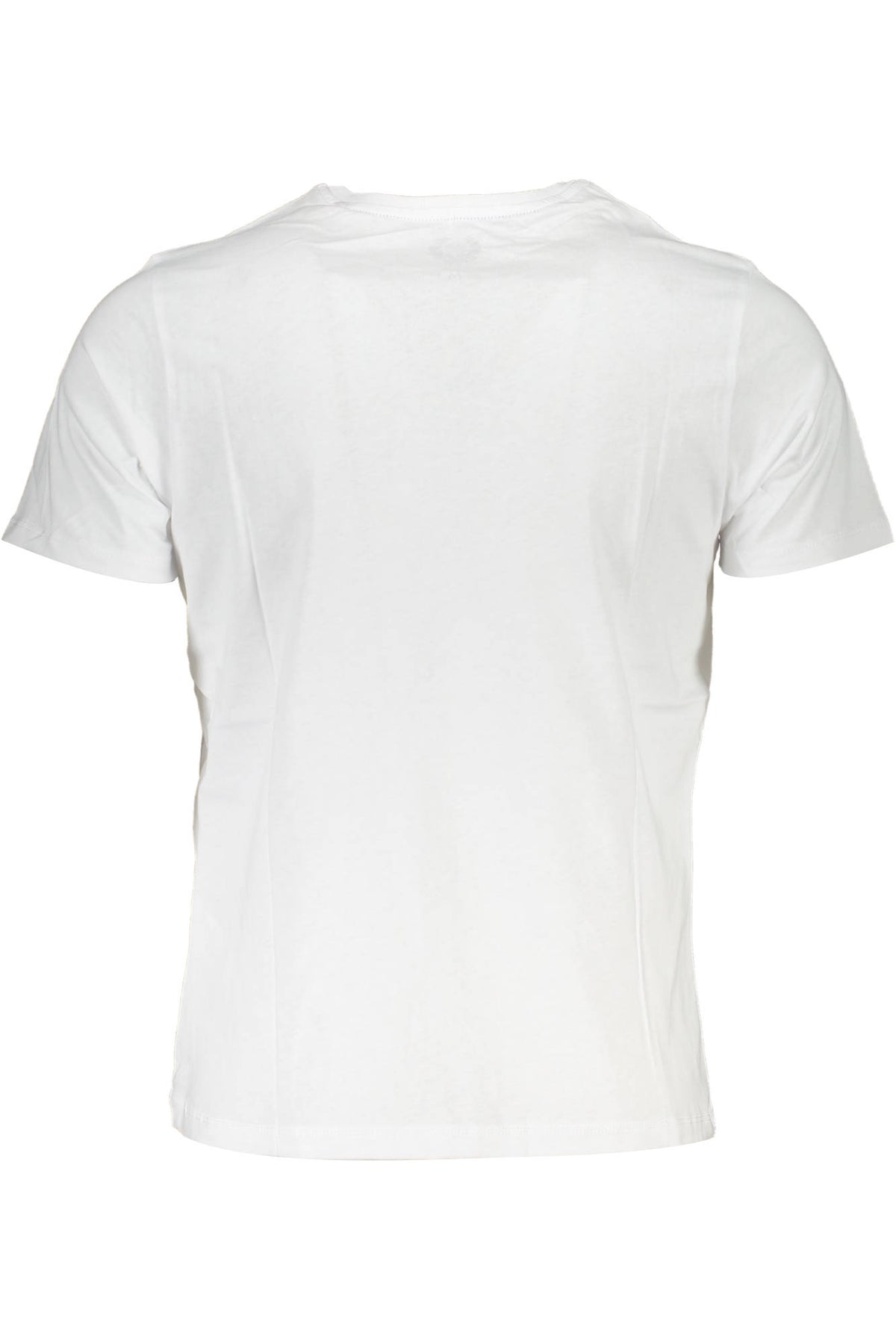 AU00665P-CALIMERO_BIANCO_WHITEBLACK – Weißes Herren-T-Shirt mit Stickerei & Kontrastdetails, Kurzarm – Größe: L, XL, 2XL – Farbe: Bianco