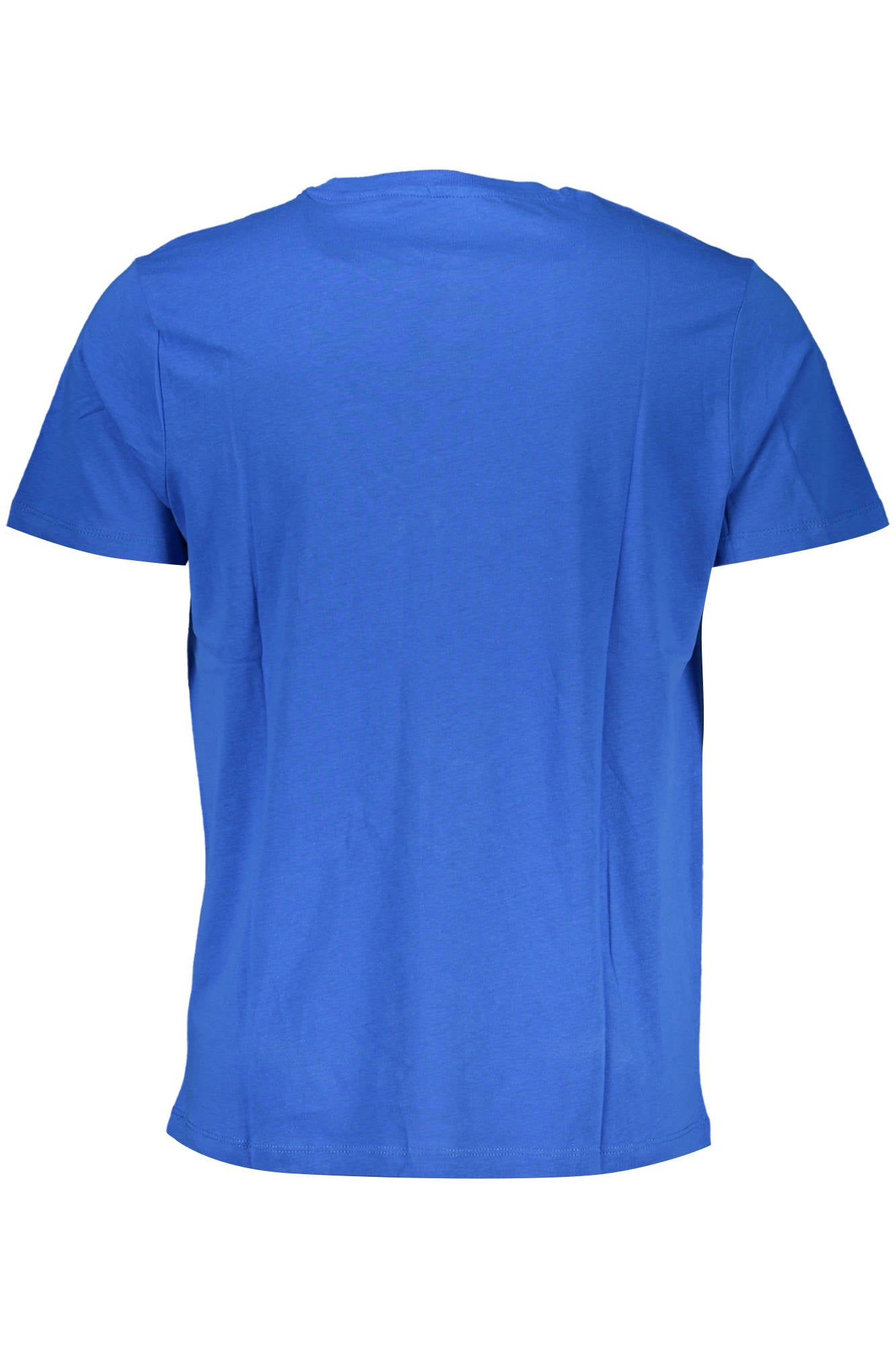 AU00908-CAMILLO_BLU_ROYAL-BLUE – Herren Kurzarm T-Shirt Blau mit Rundhalsausschnitt & Stickerei – Größe: XL, M, L – Farbe: Blu