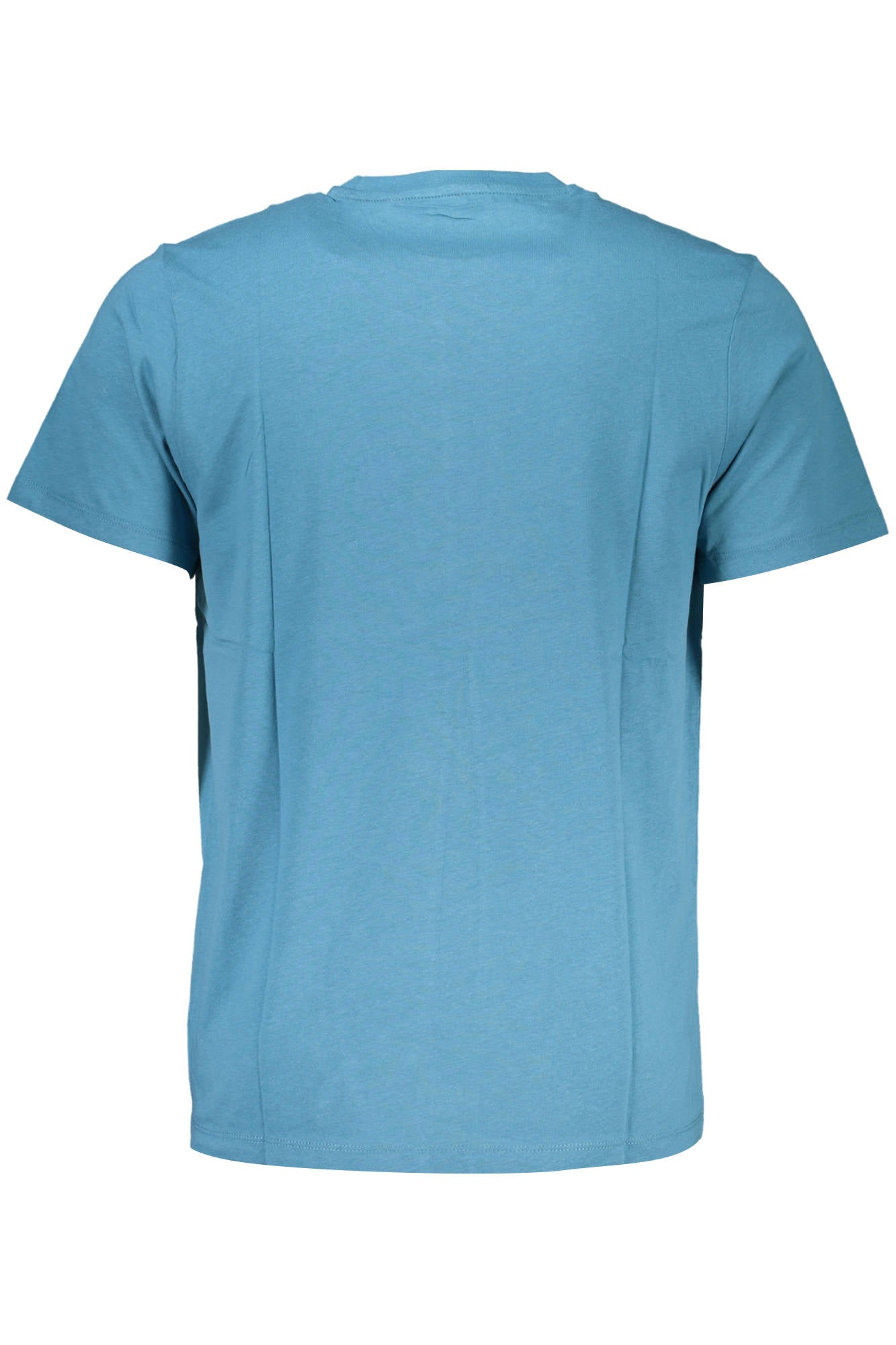 AU00787-LIVIO_BLU_BLUE-BAY – Stilvolles Herren T-Shirt Blau mit Print und Rundhalsausschnitt – Größe: L, XL, 2XL – Farbe: Blu