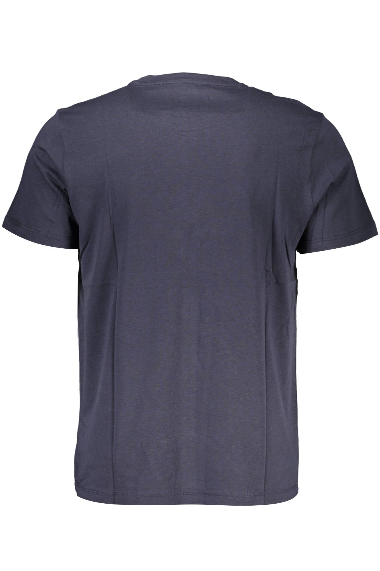 AU00790-ORLANDO_BLU_NIGHT-BLUE – Elegantes Herren T-Shirt Blau - Kurzarm, Rundhals mit Druck & Logo – Größe: XL, L – Farbe: Blu