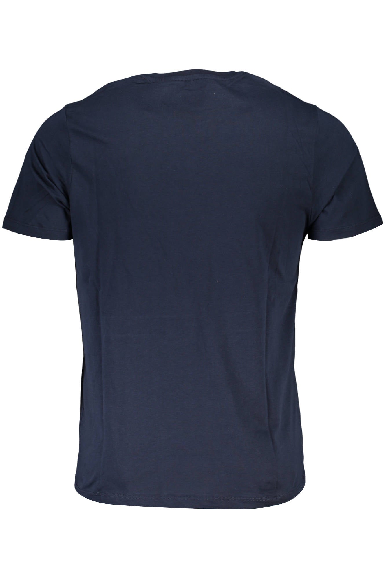 AU00665P-CALIMERO_BLU_NIGHT-BLUENIGHT-BLUE – Herren Kurzarm T-Shirt Blau mit Rundhals und Stickerei - Trendig – Größe: M, L, XL, 2XL – Farbe: Blu