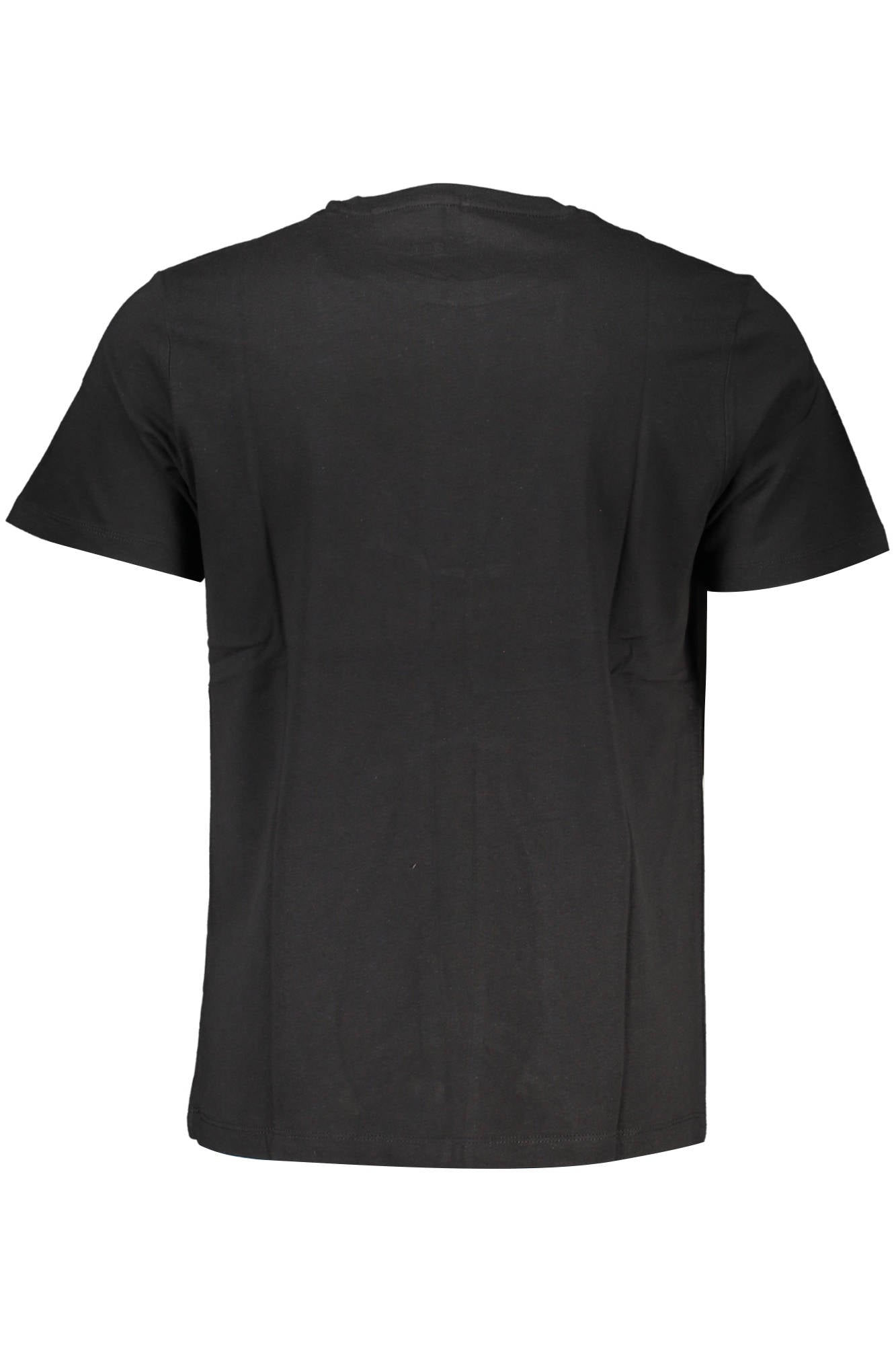 AU00781-ANGELO_NERO_BLACK – Schwarzes Kurzarm Herren T-Shirt – Modernes Design mit Rundhalsausschnitt – Größe: L, XL, 2XL – Farbe: Nero